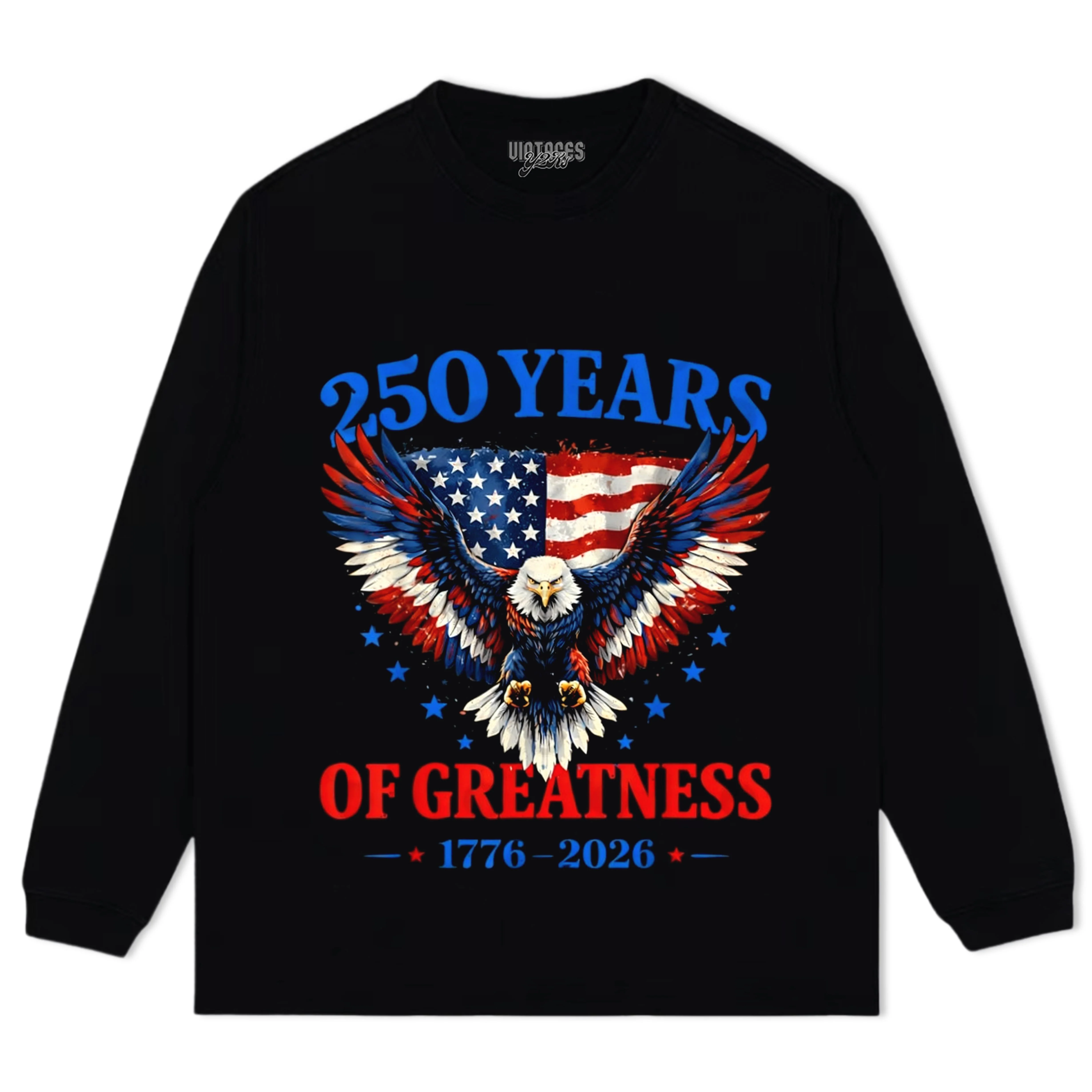 250TH-ANNIVERSARY-USA-FLAG-AMERICAN TANK TOP & TEE & LONG SLEEVE & LAYERED LS & HOODIE - Image 5