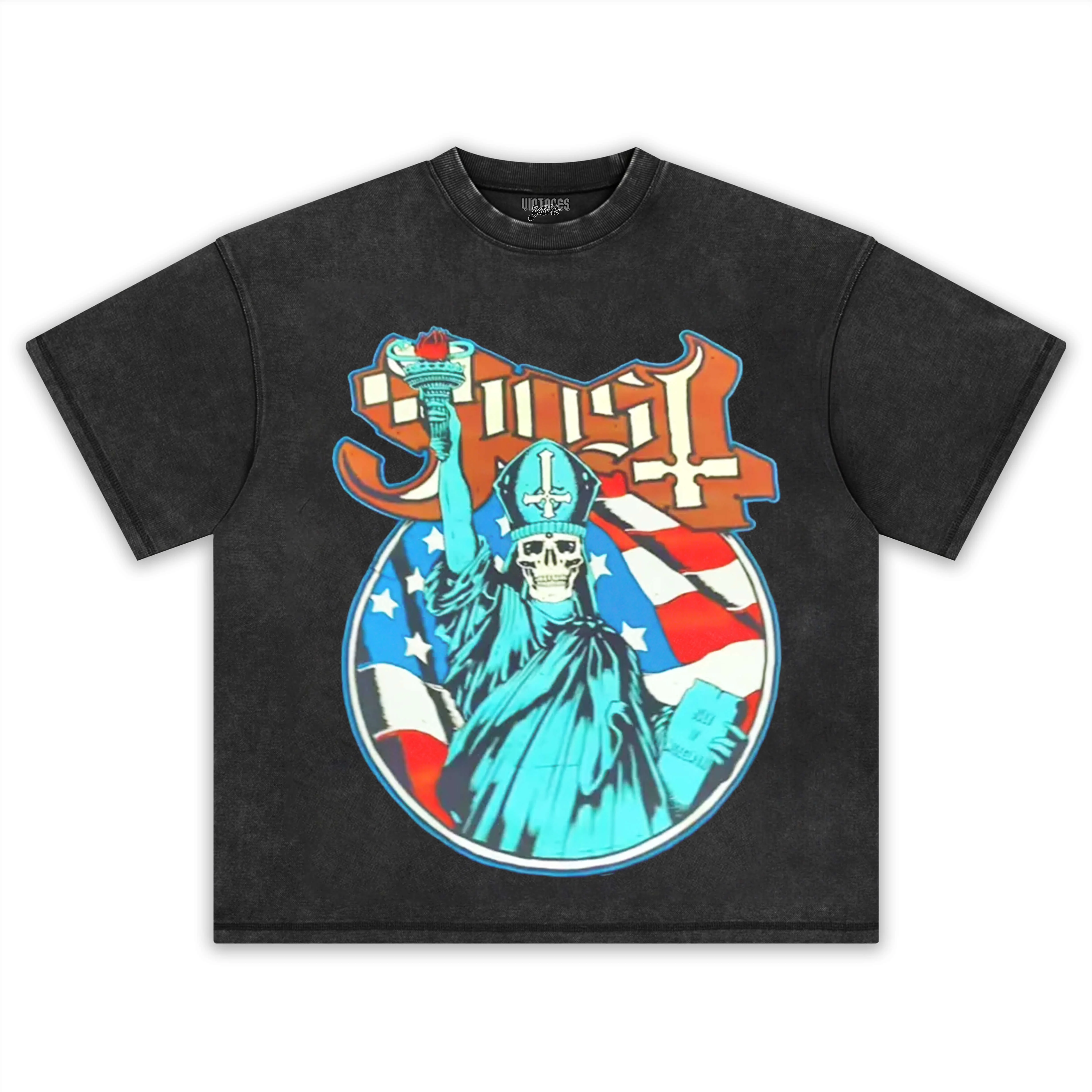 AMERICAN FLAG GHOST TEE - Image 2