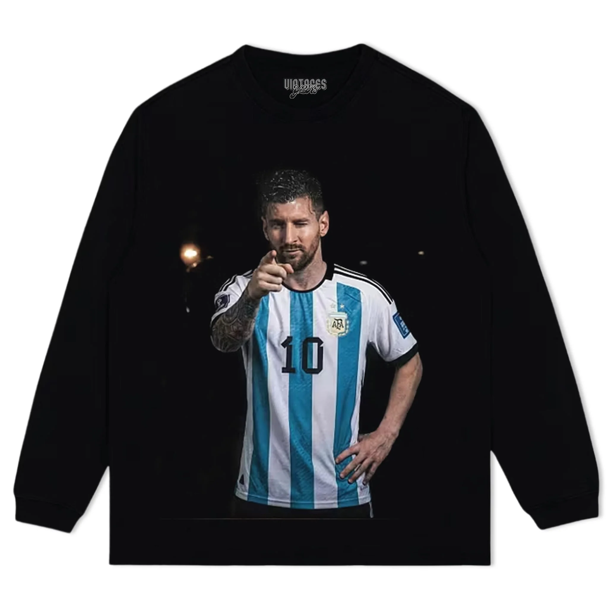ARGENTINA MESSI FUNNY VINTAGE TANK TOP & TEE & LONG SLEEVE & LAYERED LS & HOODIE - Image 5