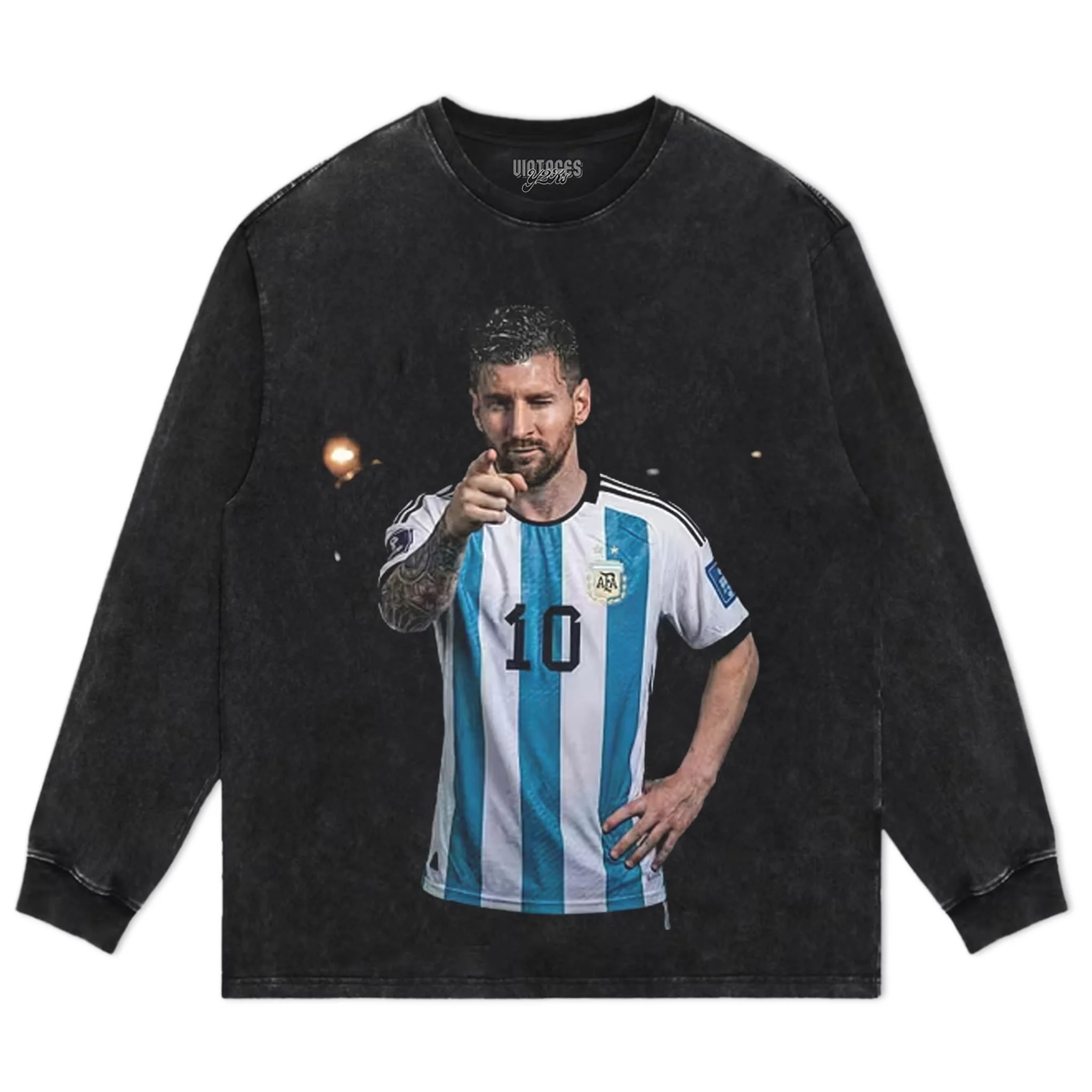 ARGENTINA MESSI FUNNY VINTAGE TANK TOP & TEE & LONG SLEEVE & LAYERED LS & HOODIE - Image 6