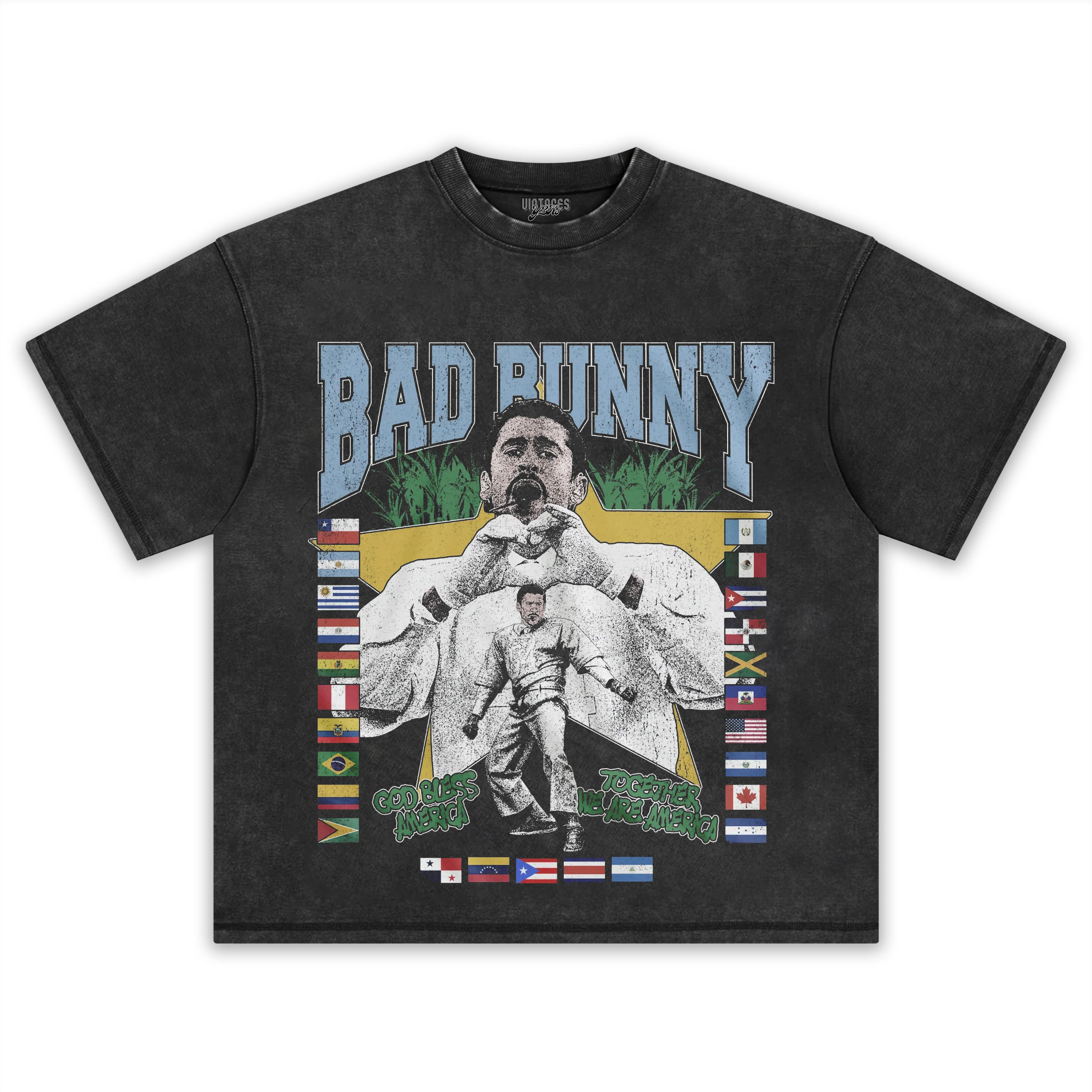 BAD BUNNY - LOVE > HATE V2 TEE & LS & HOODIE - Image 2