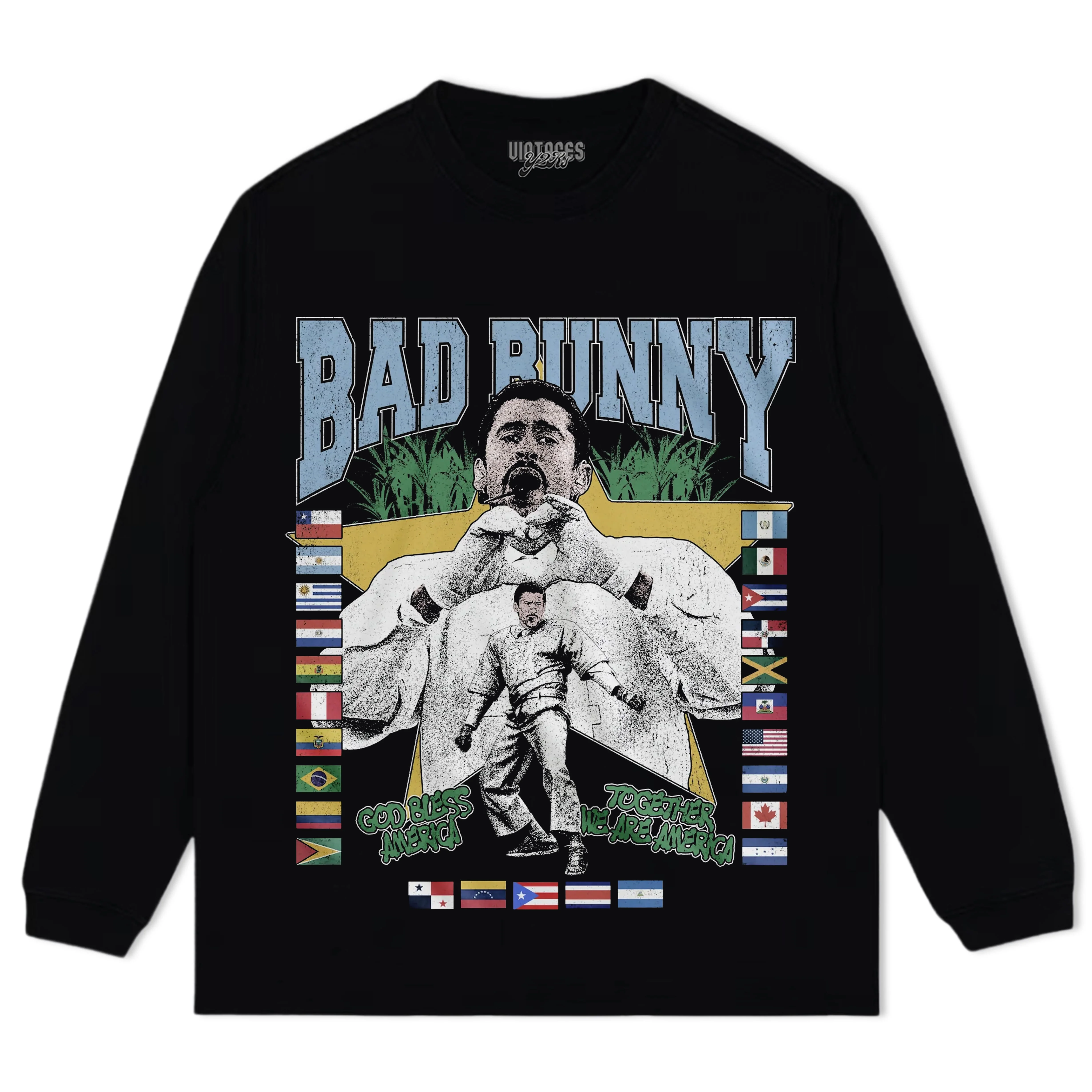 BAD BUNNY - LOVE > HATE V2 TEE & LS & HOODIE - Image 5