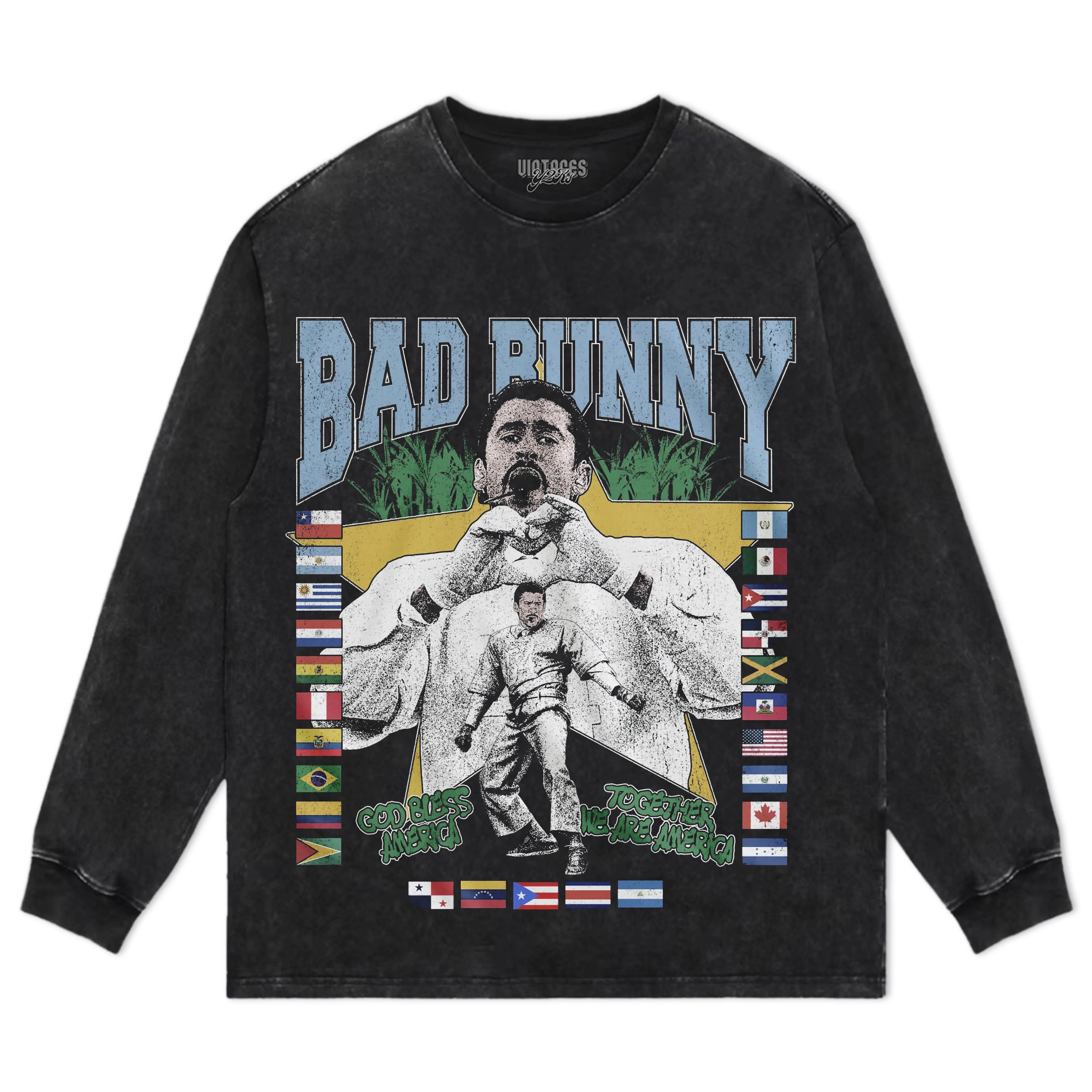 BAD BUNNY - LOVE > HATE V2 TEE & LS & HOODIE - Image 6