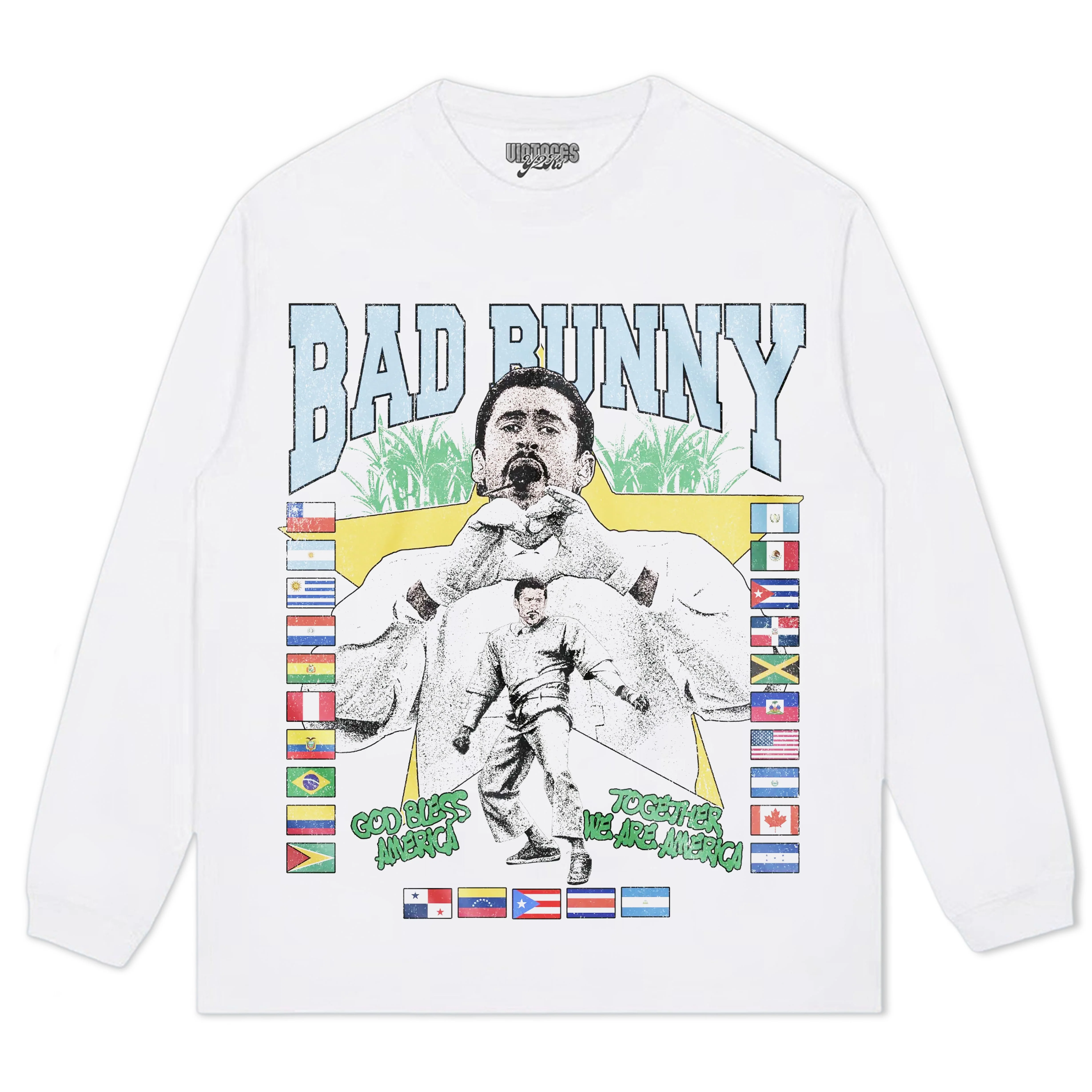 BAD BUNNY - LOVE > HATE V2 TEE & LS & HOODIE - Image 7