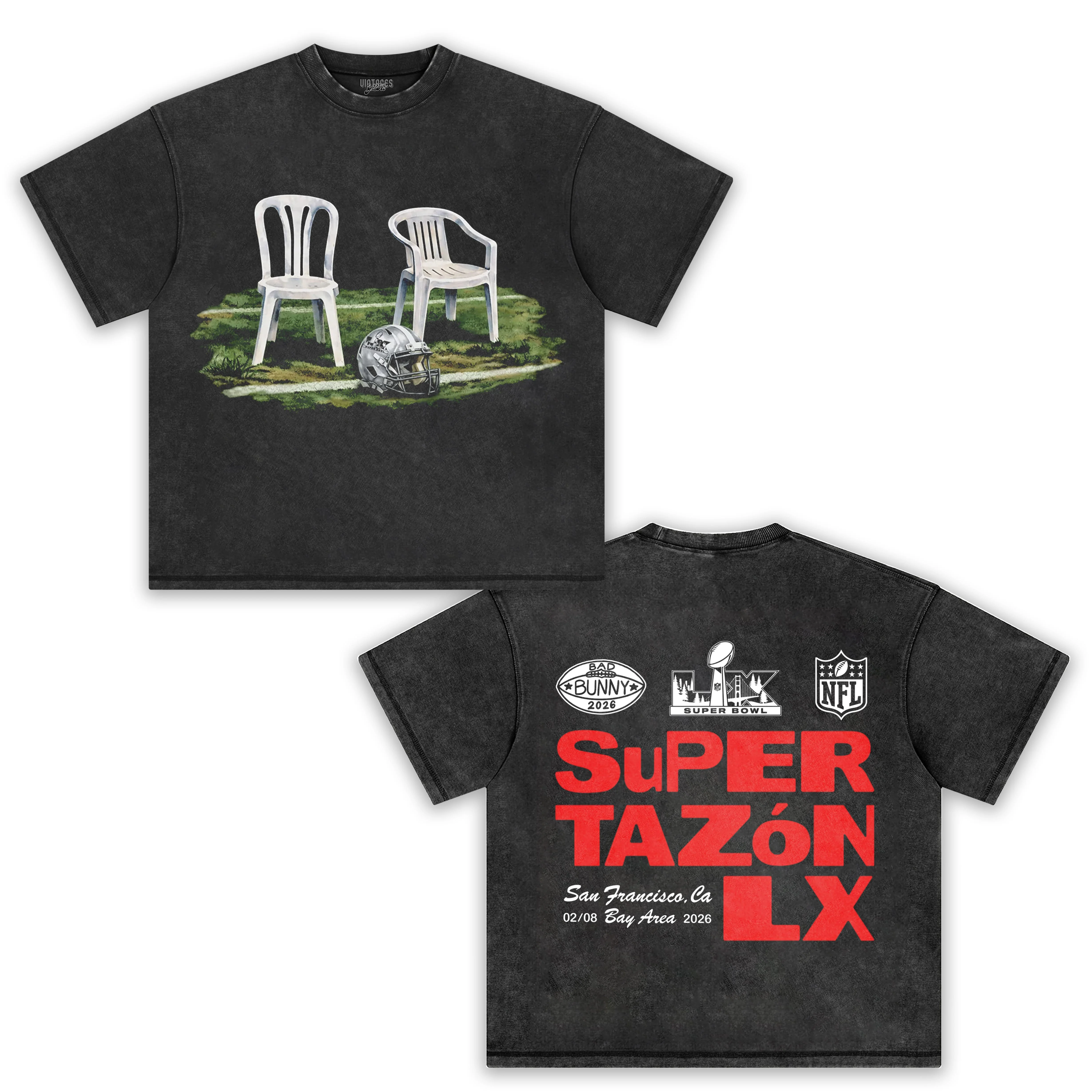 BAD BUNNY SUPER BOWL COMMEMORATIVE EDITION V3 TEE - Image 2
