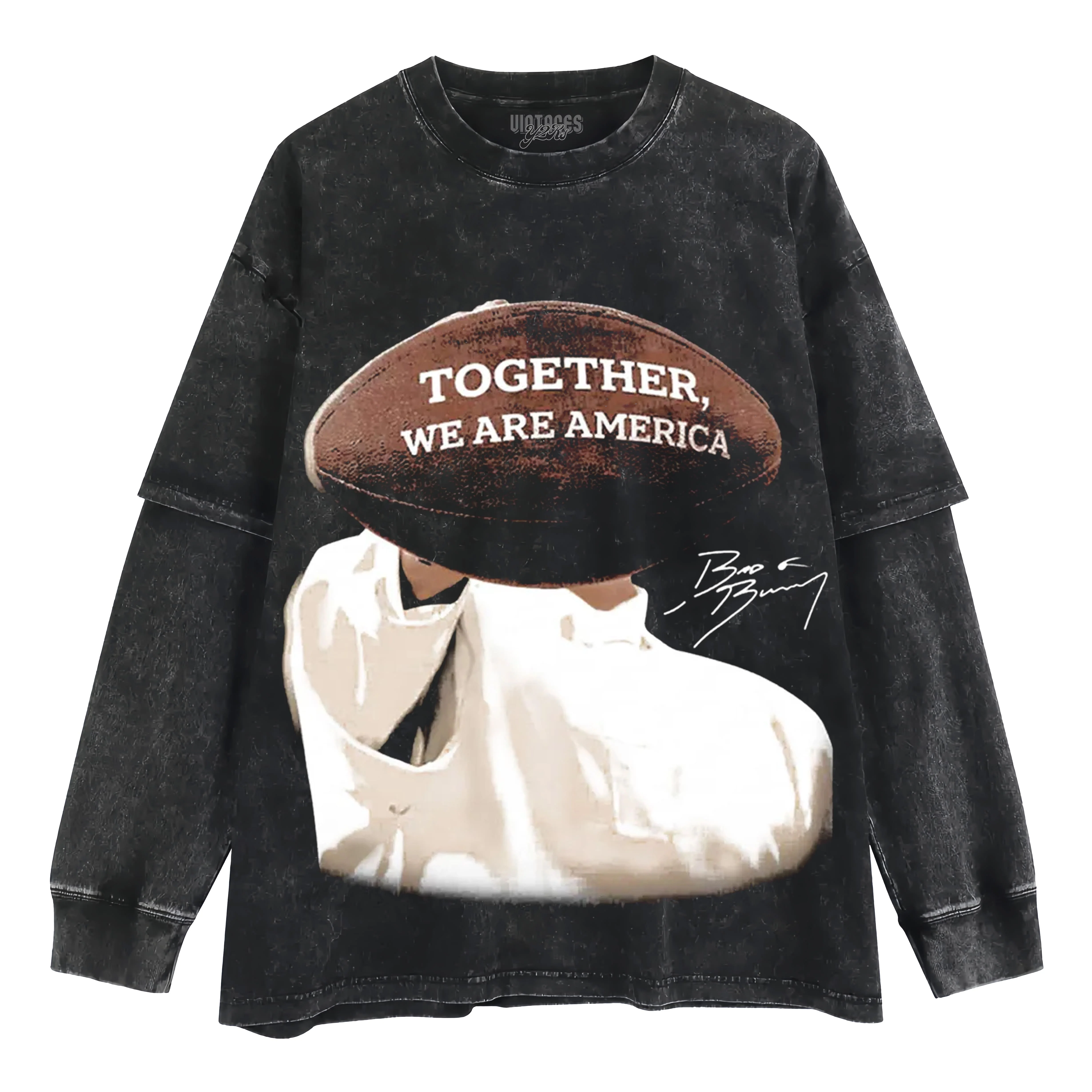 BAD BUNNY - WE ARE AMERICA V3 LAYERED LONG SLEEVE