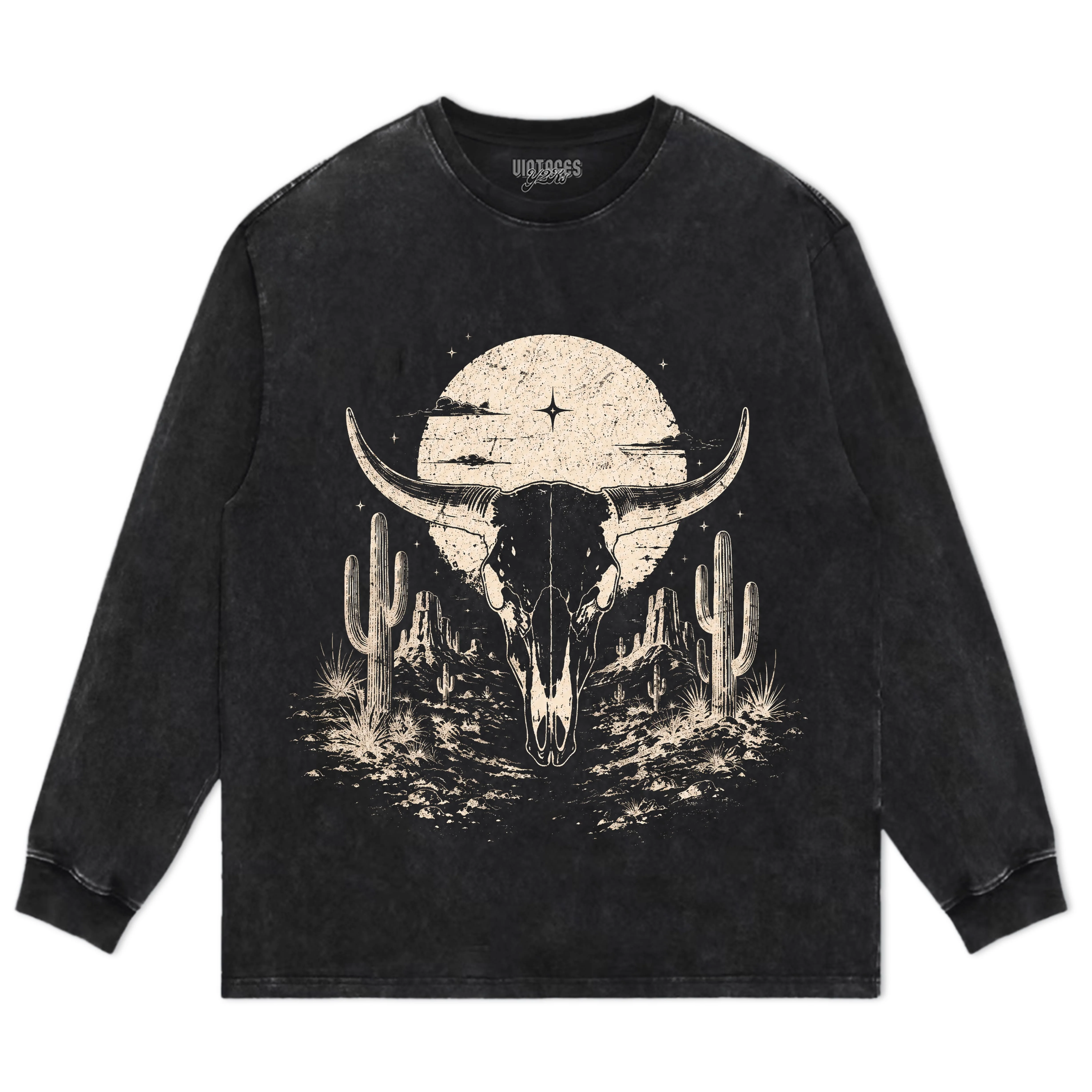 BULL SKULL WESTERN TANK TOP & TEE & LONG SLEEVE & LAYERED LS & HOODIE - Image 6