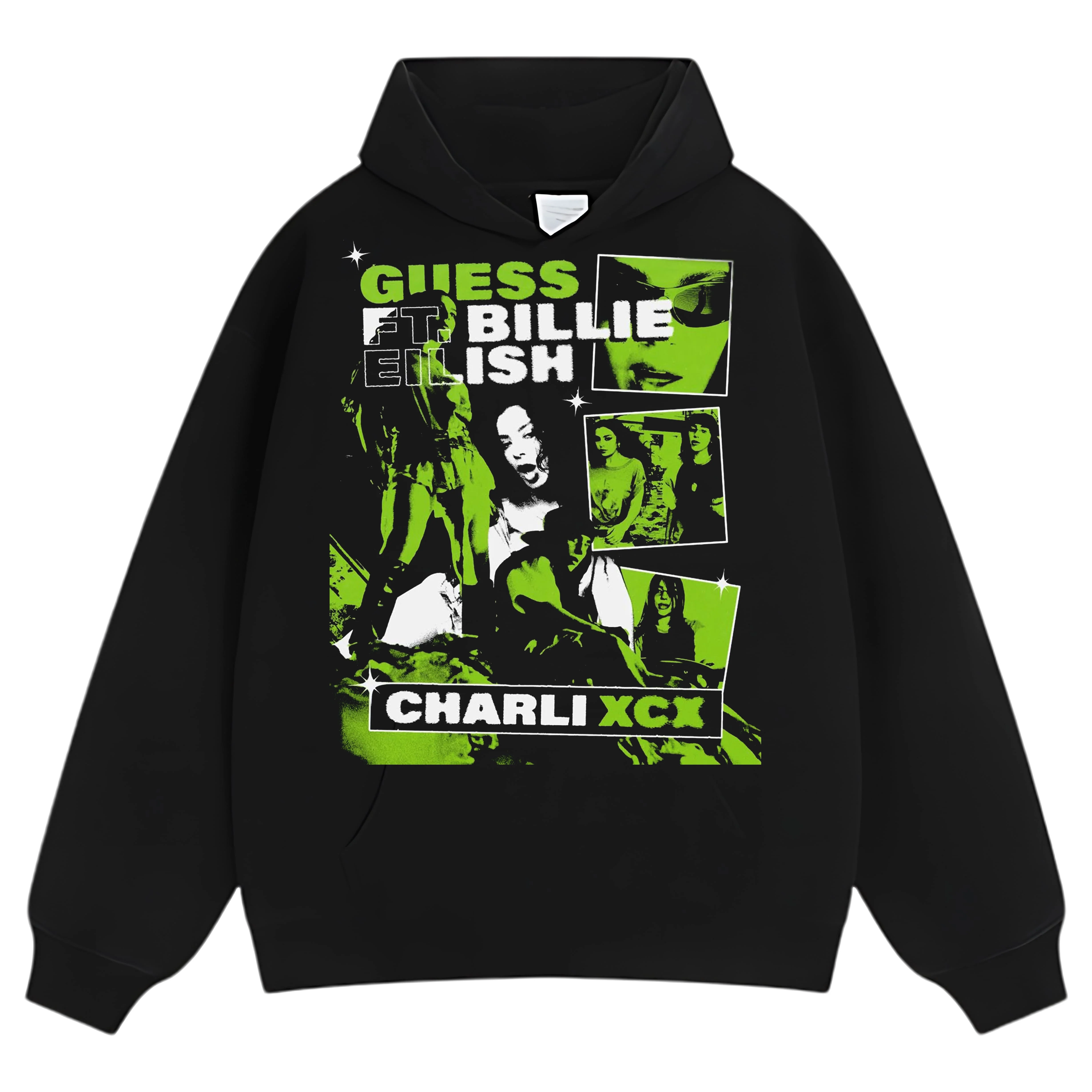 CHARLI XCX & BILLIE EILISH - GUESS TEE & LS & HOODIE - Image 5
