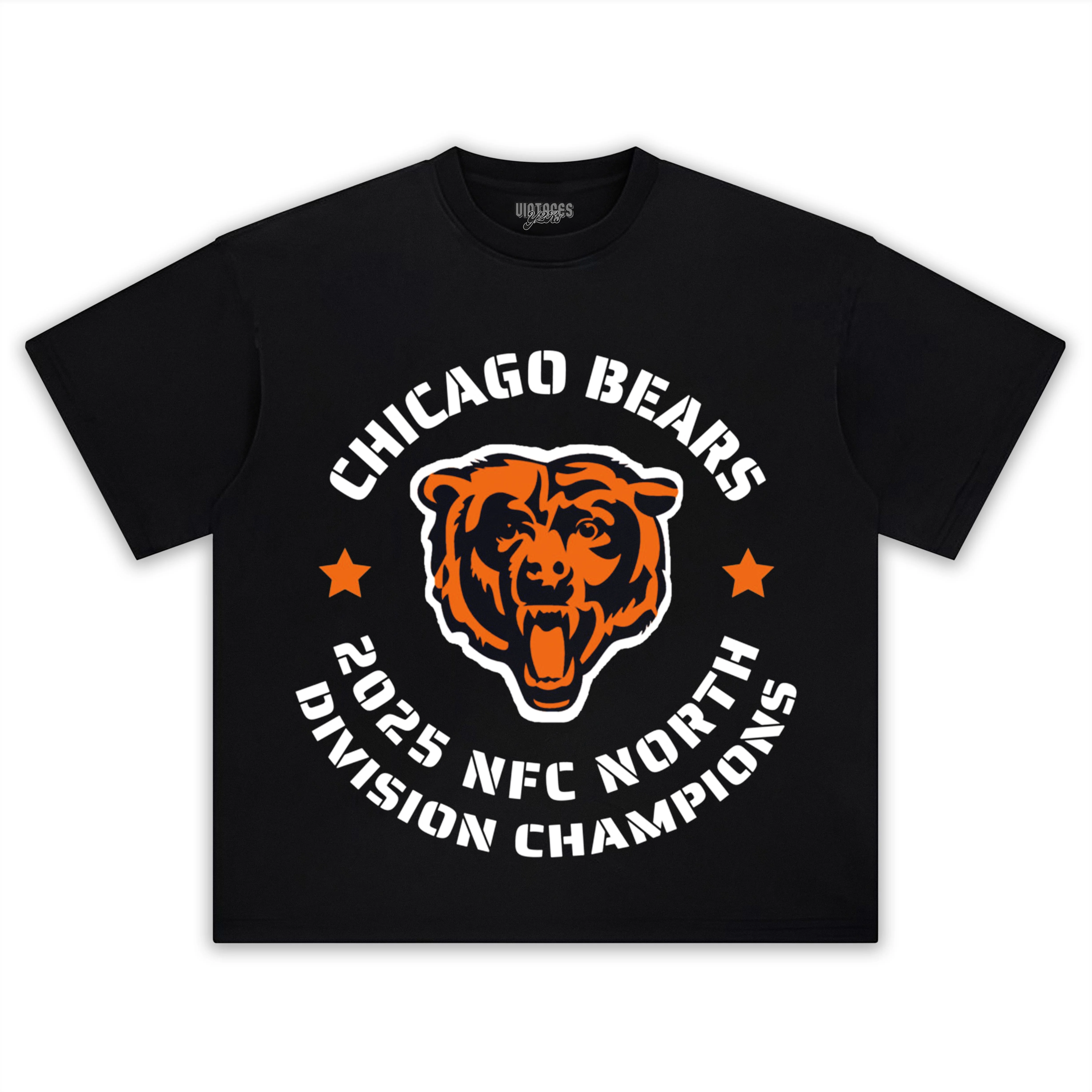 CHICAGO BEARS 2025 NFC NORTH DIVISION CHAMPIONS TEE & LS & HOODIE