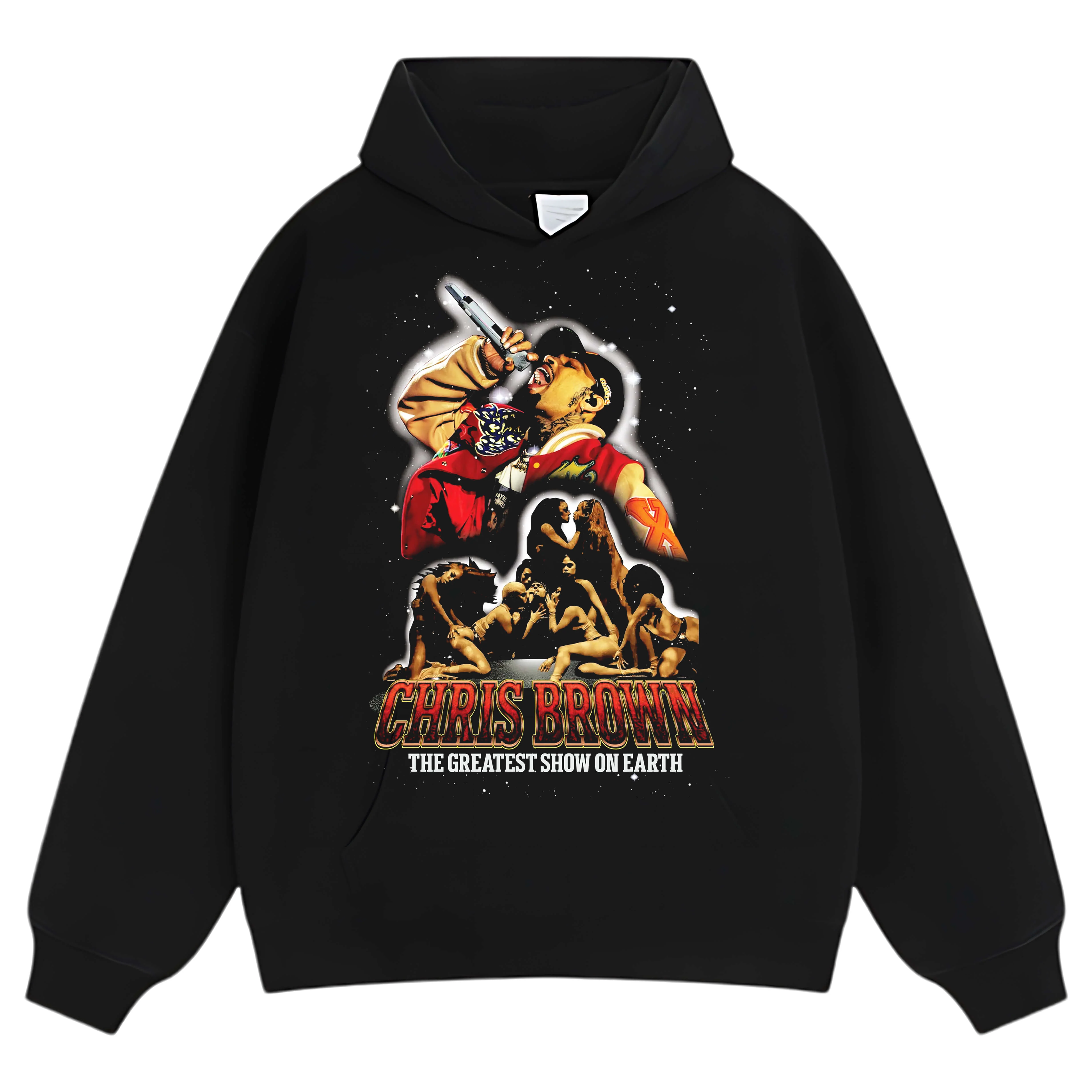 CHRIS BROWN & GREATEST SHOW ON EARTH COLLAGE TEE & LS & HOODIE - Image 10