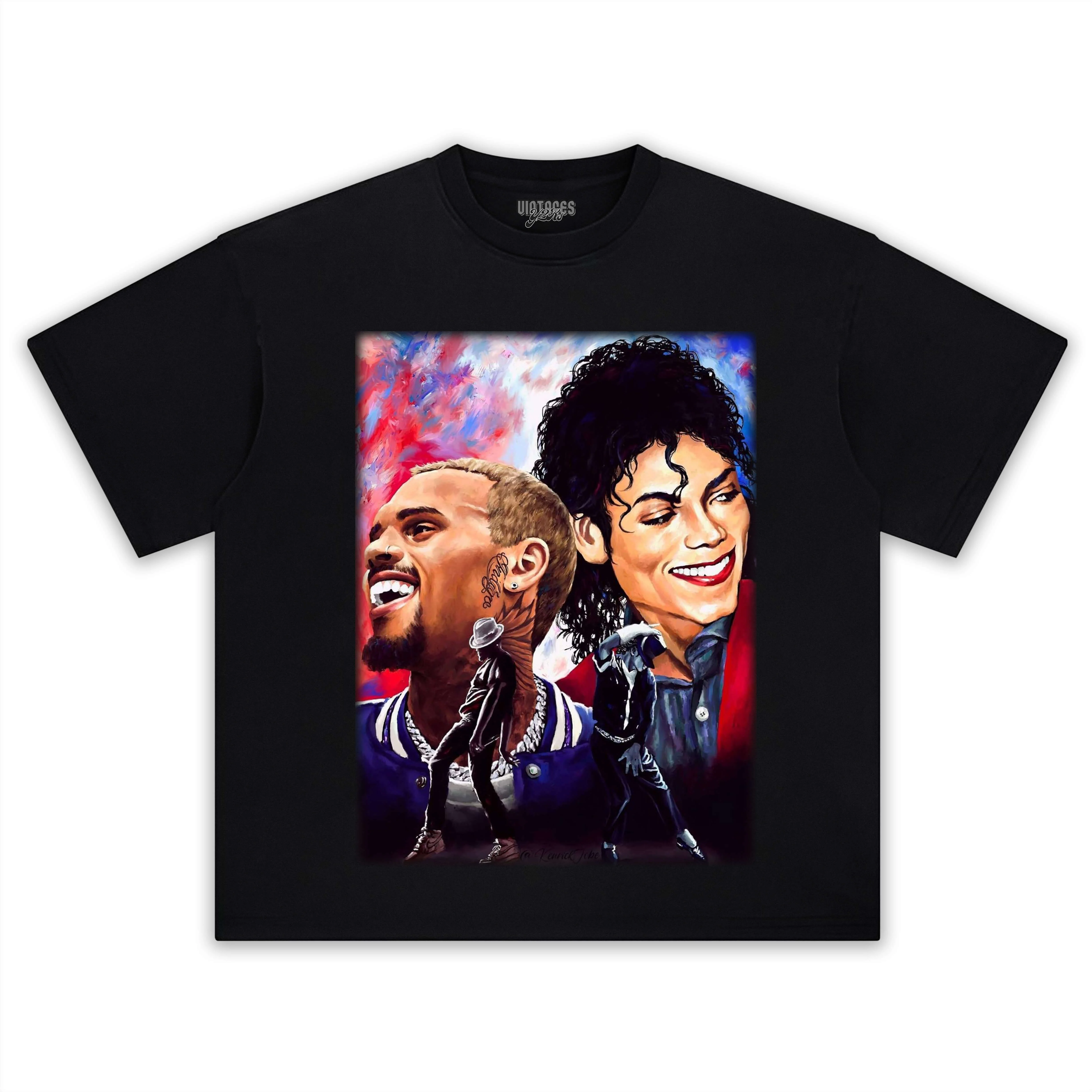 CHRIS BROWN & MICHAEL JACKSON TEE - Image 3