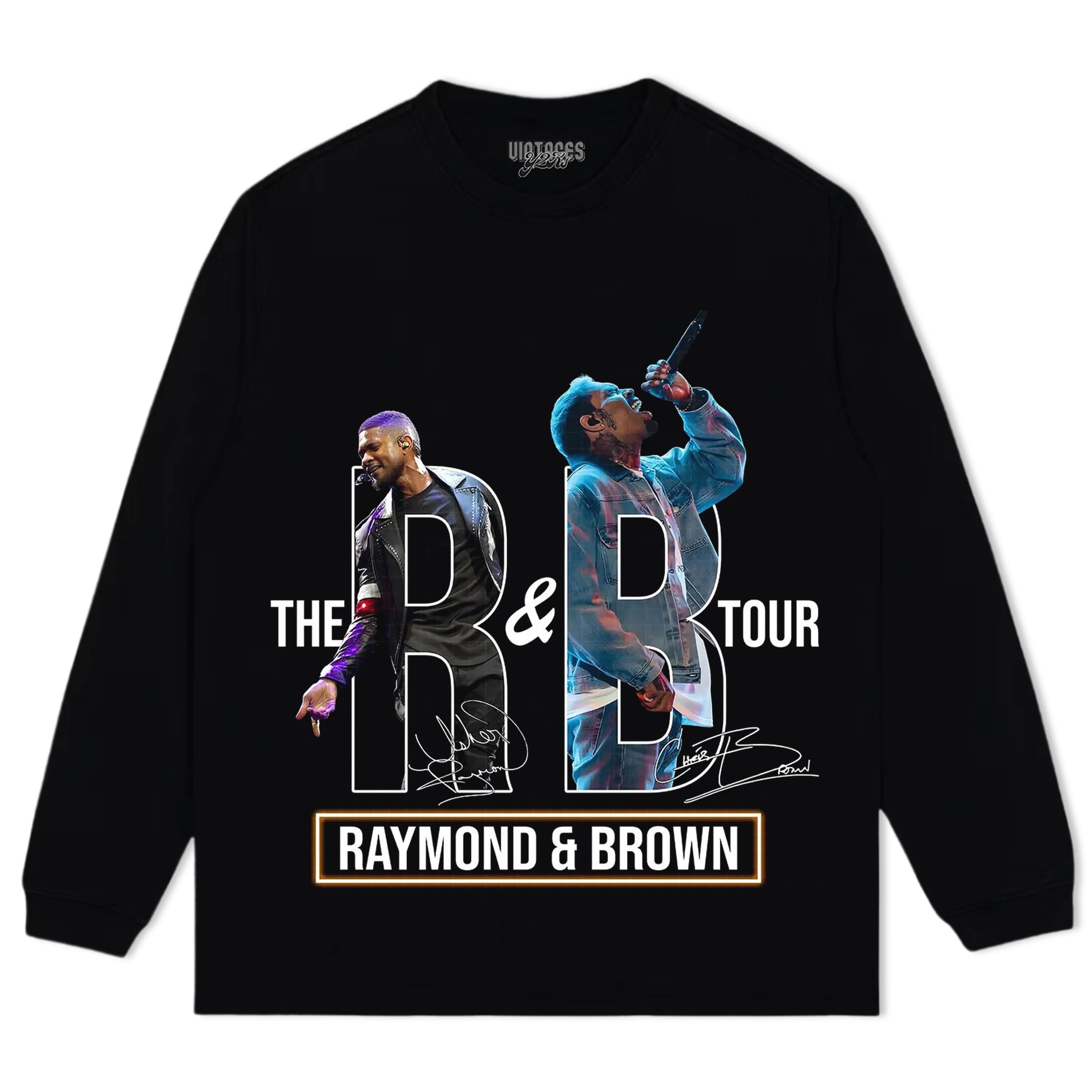 CHRIS BROWN & USHER THE R&B TOUR V6 TANK TOP & TEE & LONG SLEEVE & LAYERED LS & HOODIE - Image 5
