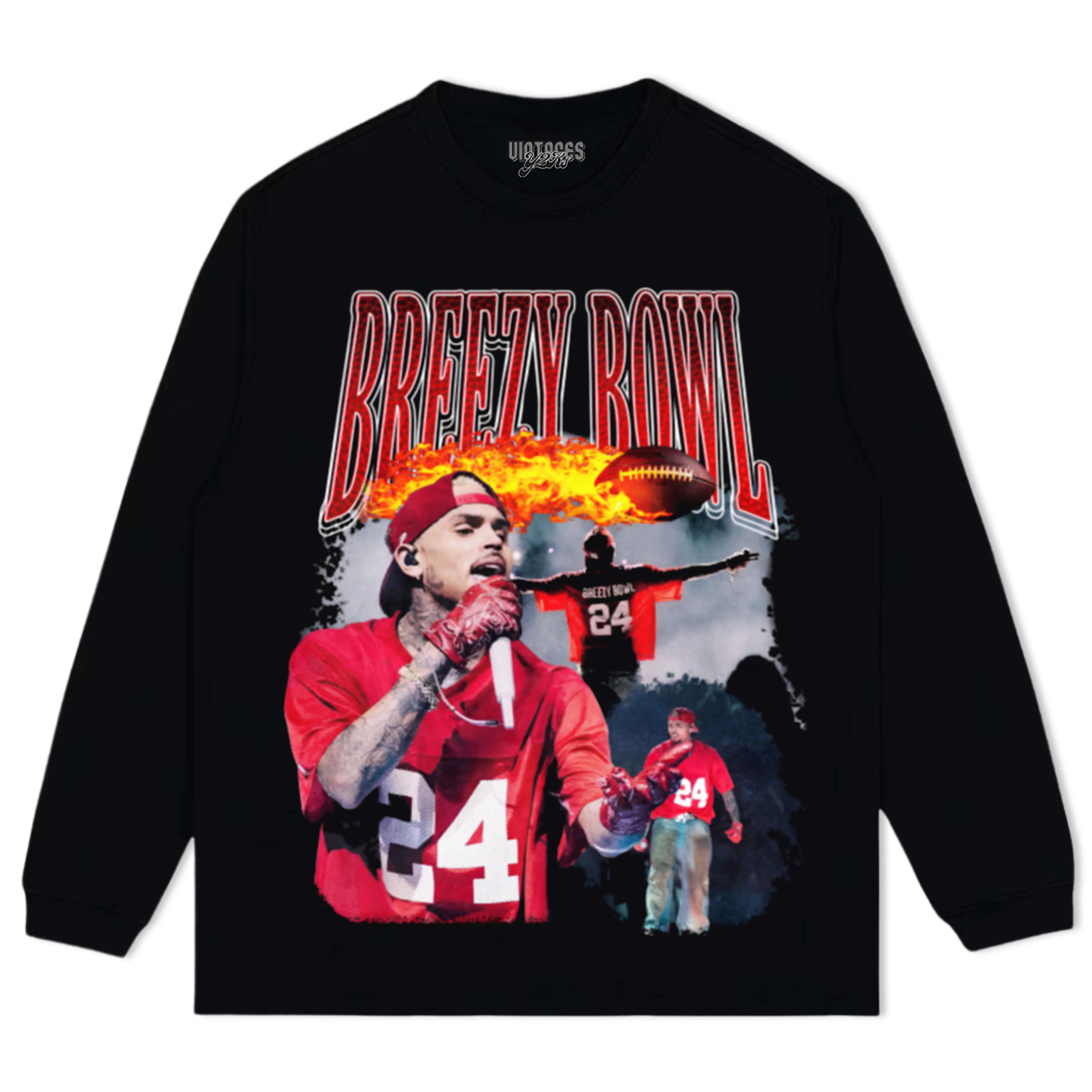 CHRIS BROWN VINTAGE V2 TEE & LS & HOODIE - Image 3