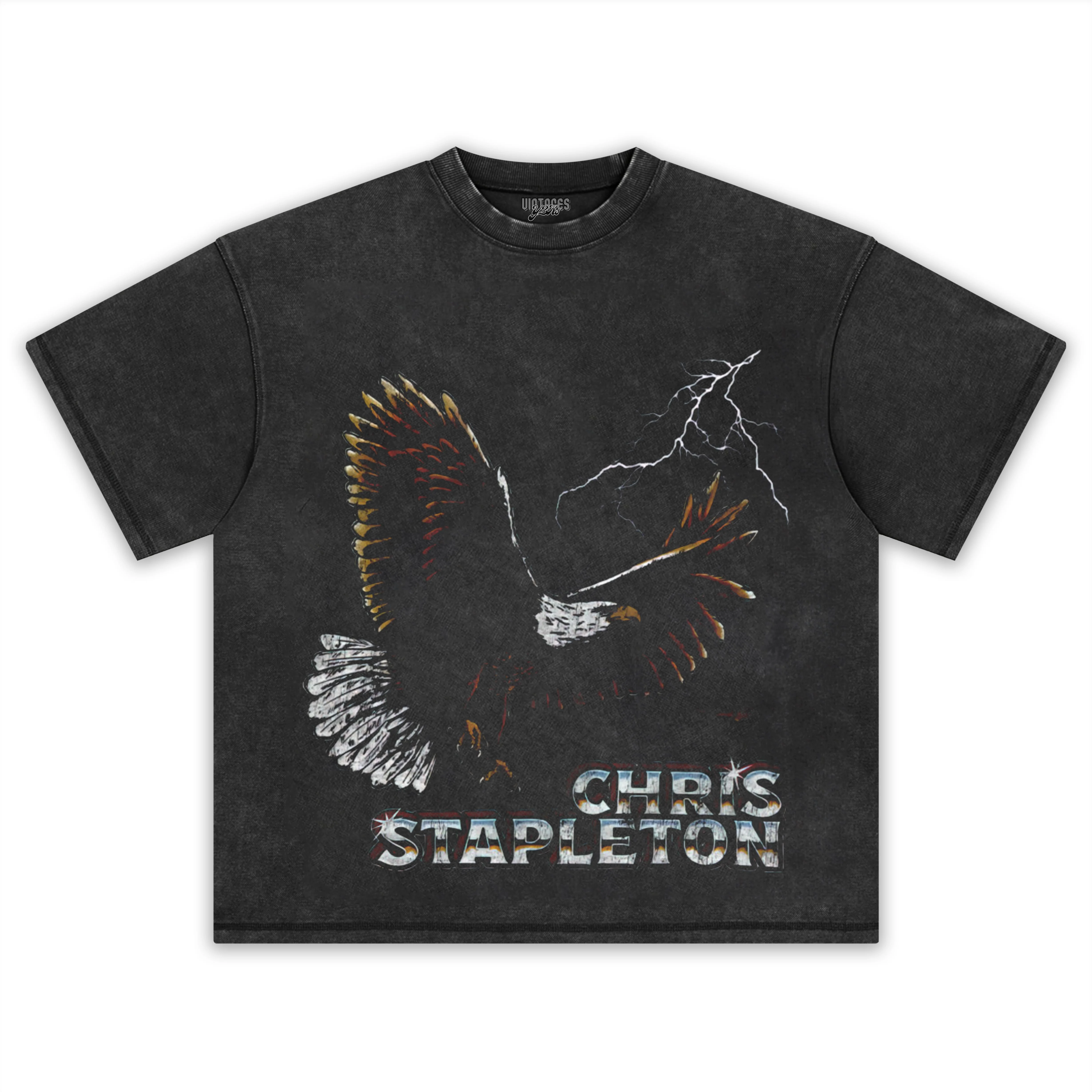 CHRIS STAPLETON VINTAGE PREMIUM EAGLE TEE & LS & HOODIE - Image 2
