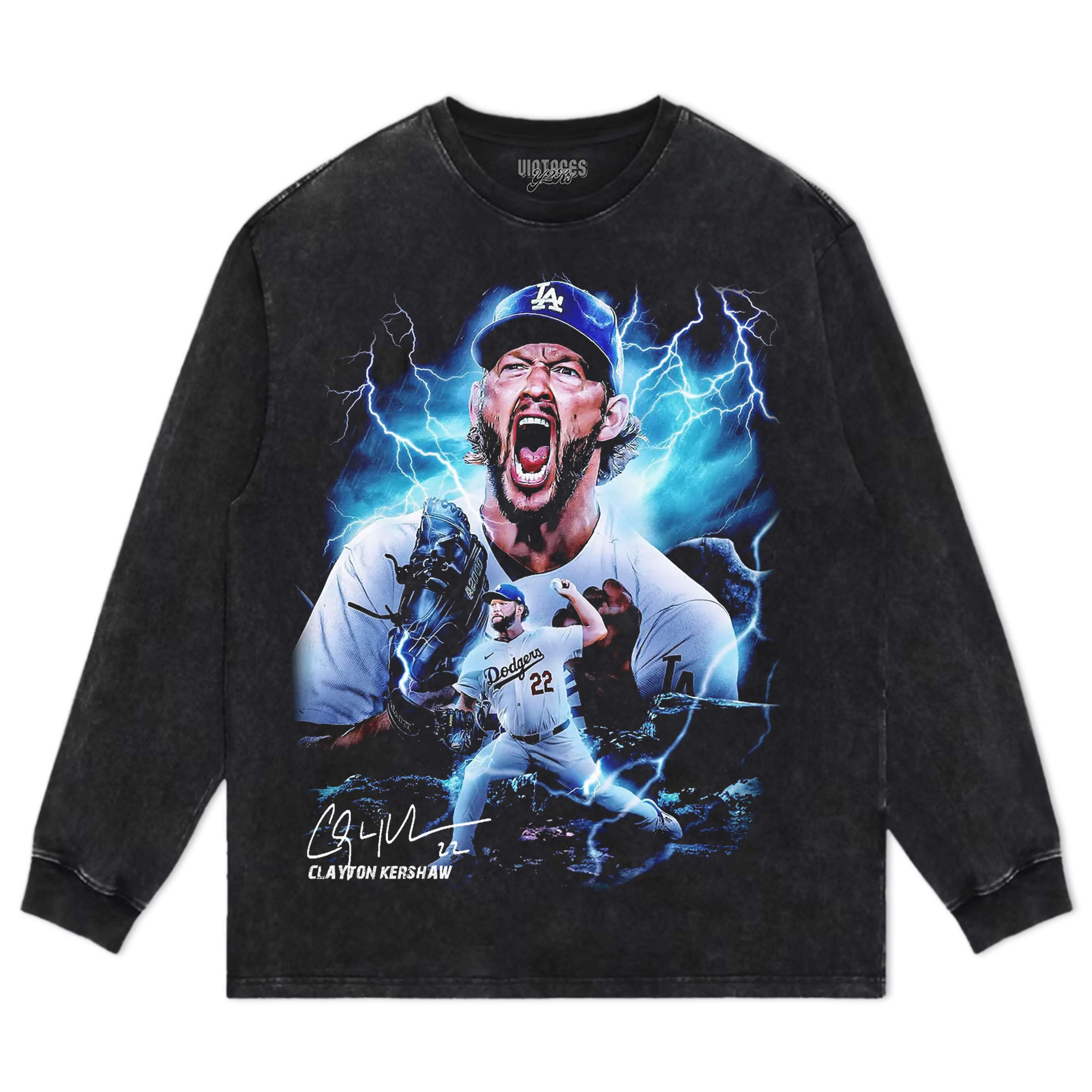 CLAYTON KERSHAW TEE & LS & HOODIE - Image 4
