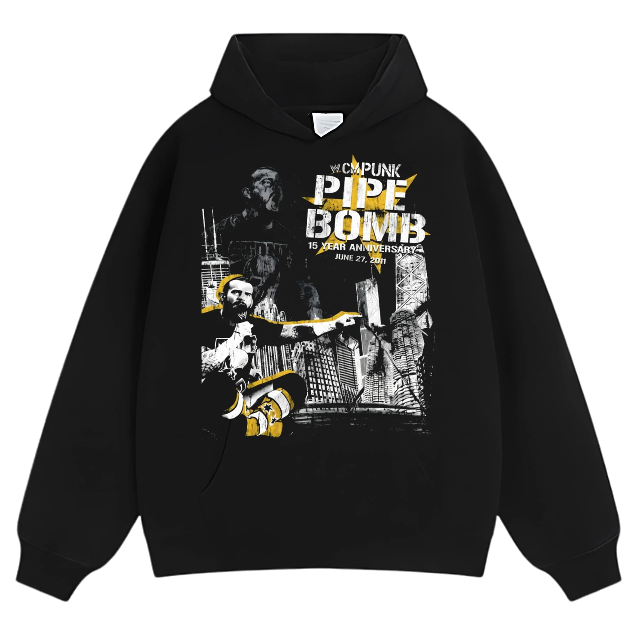 CM PUNK PIPE BOMB ANNIVERSARY WWE TANK TOP & TEE & LONG SLEEVE & LAYERED LS & HOODIE - Image 7