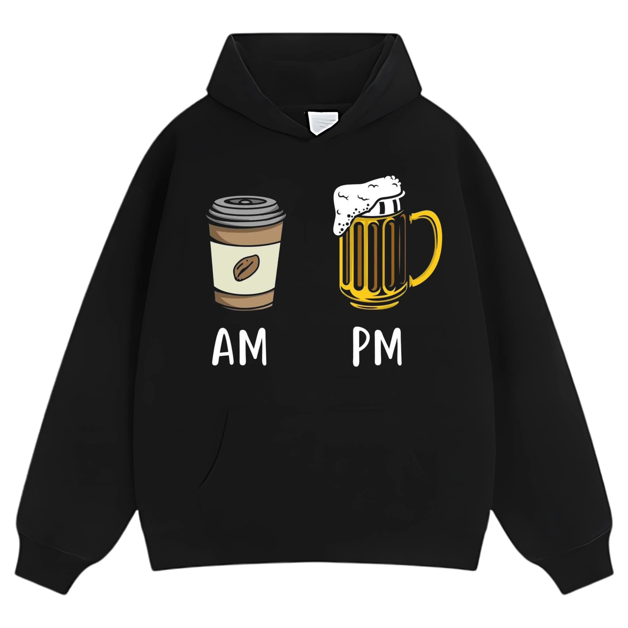 COFFEE IN THE MORNING, BEER IN THE EVENING. TANK TOP & TEE & LONG SLEEVE & LAYERED LS & HOODIE - Image 7