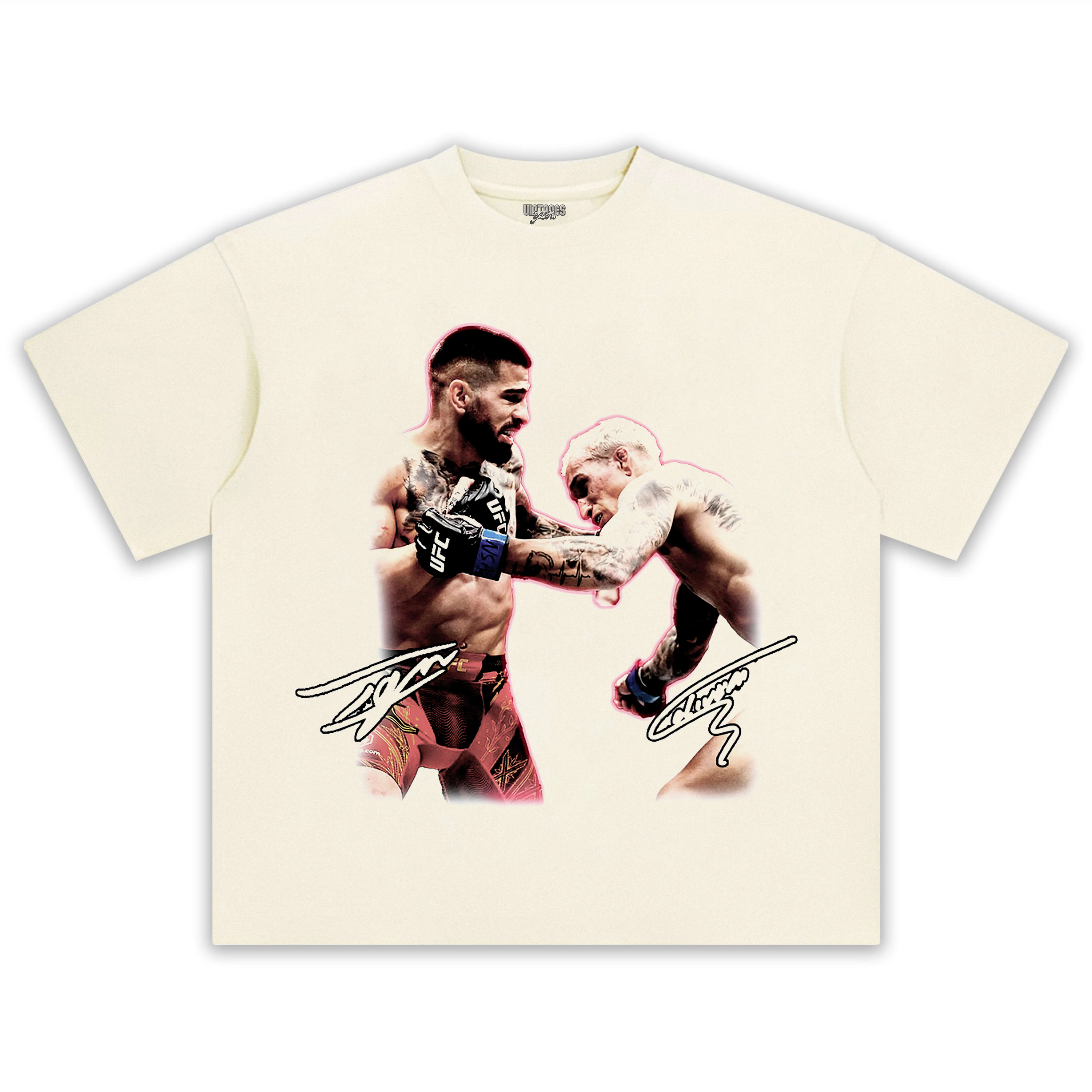 Copy ILIA TOPURIA & CHARLES OLIVEIRA TEE - Image 4