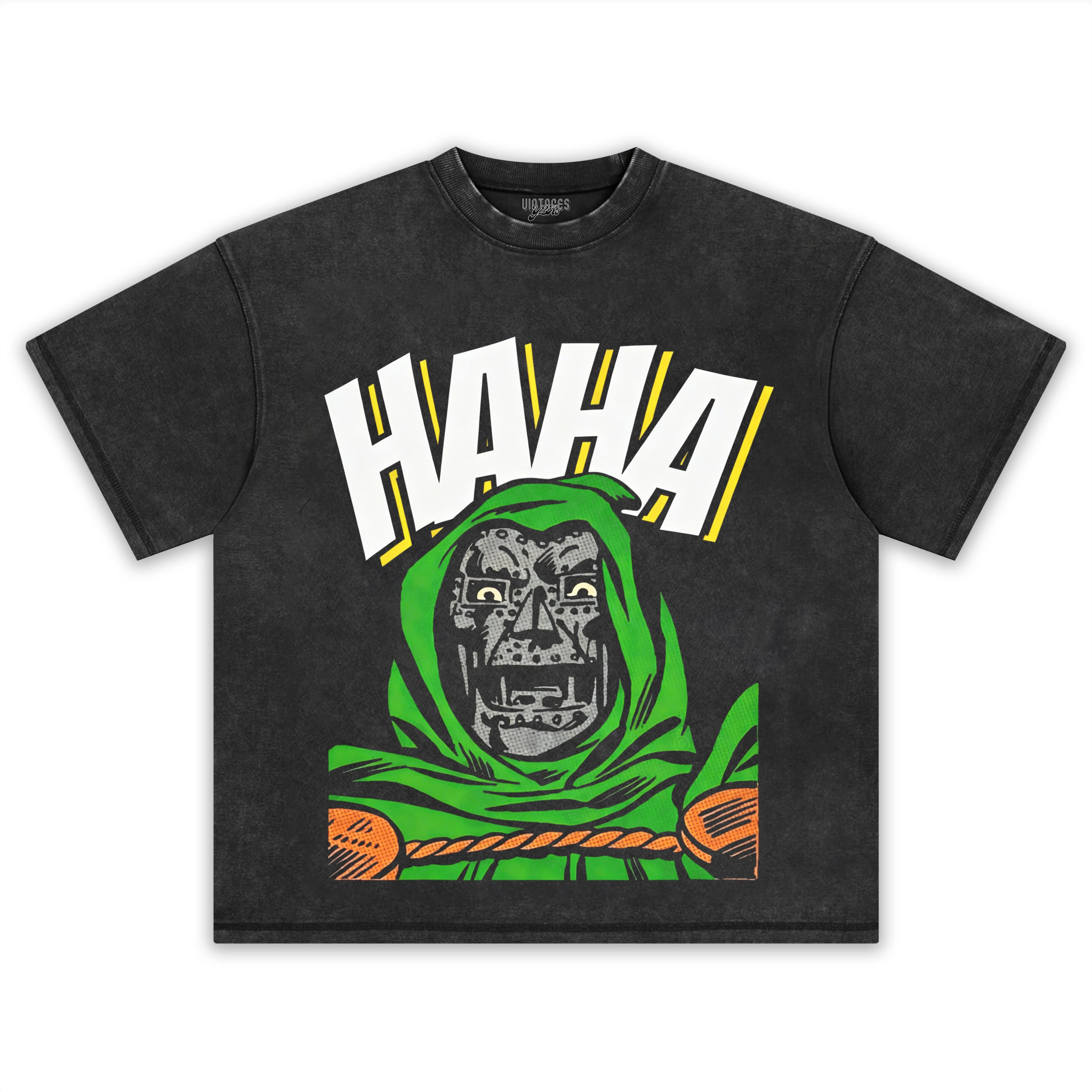 CRAZY DR DOOM LOOSING MIND HAHA TANK TOP & TEE & LONG SLEEVE & LAYERED LS & HOODIE - Image 2