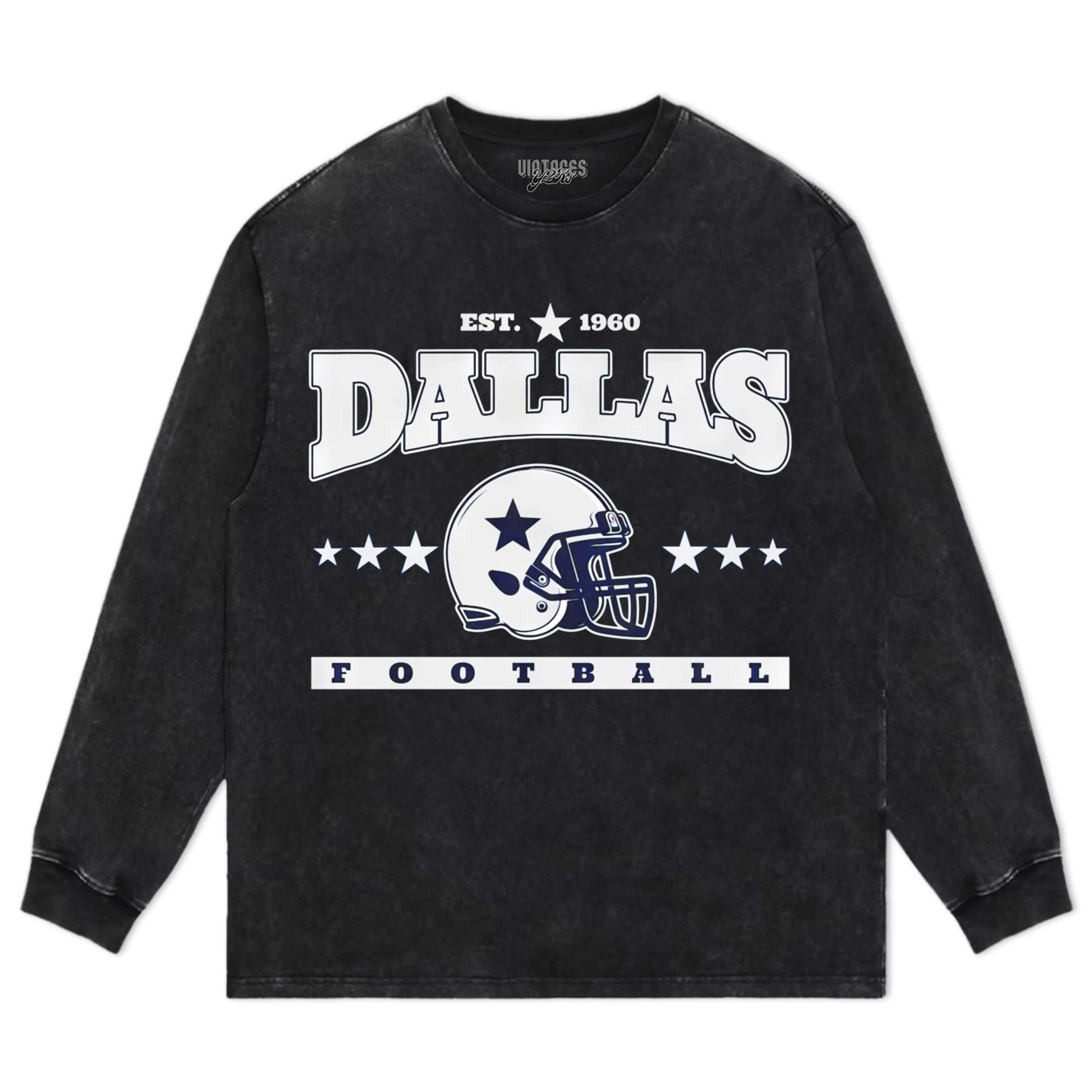 DALLAS COWBOYS VINTAGE V3 TEE & LS & HOODIE - Image 4