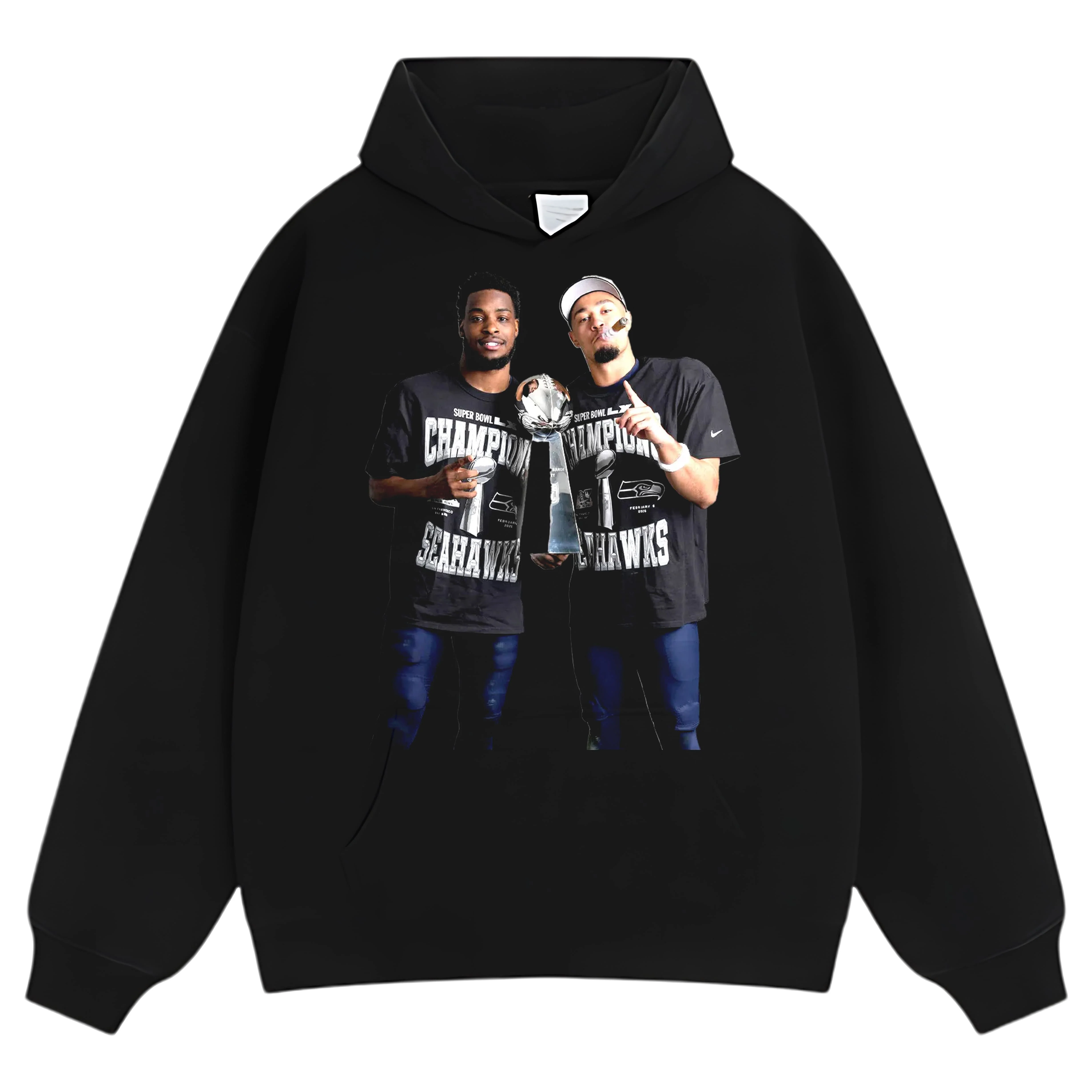 DEVON WITHERSPOON & JAXON SMITH-NJIGBA - SUPER BOWL LX CHAMPION TEE & LS & HOODIE - Image 5