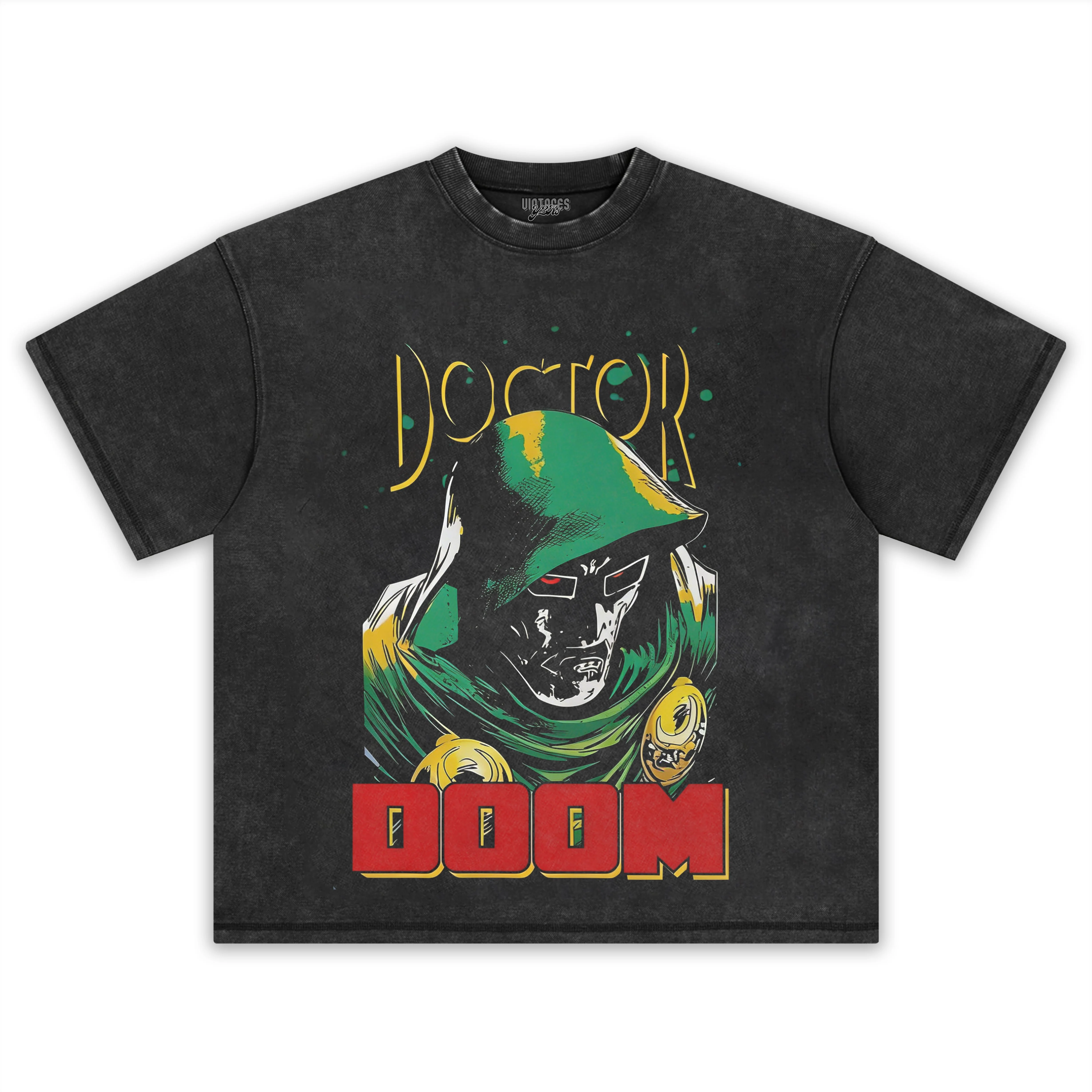 DOCTOR DOOM VINTAGE V3 TEE & LS & HOODIE - Image 2