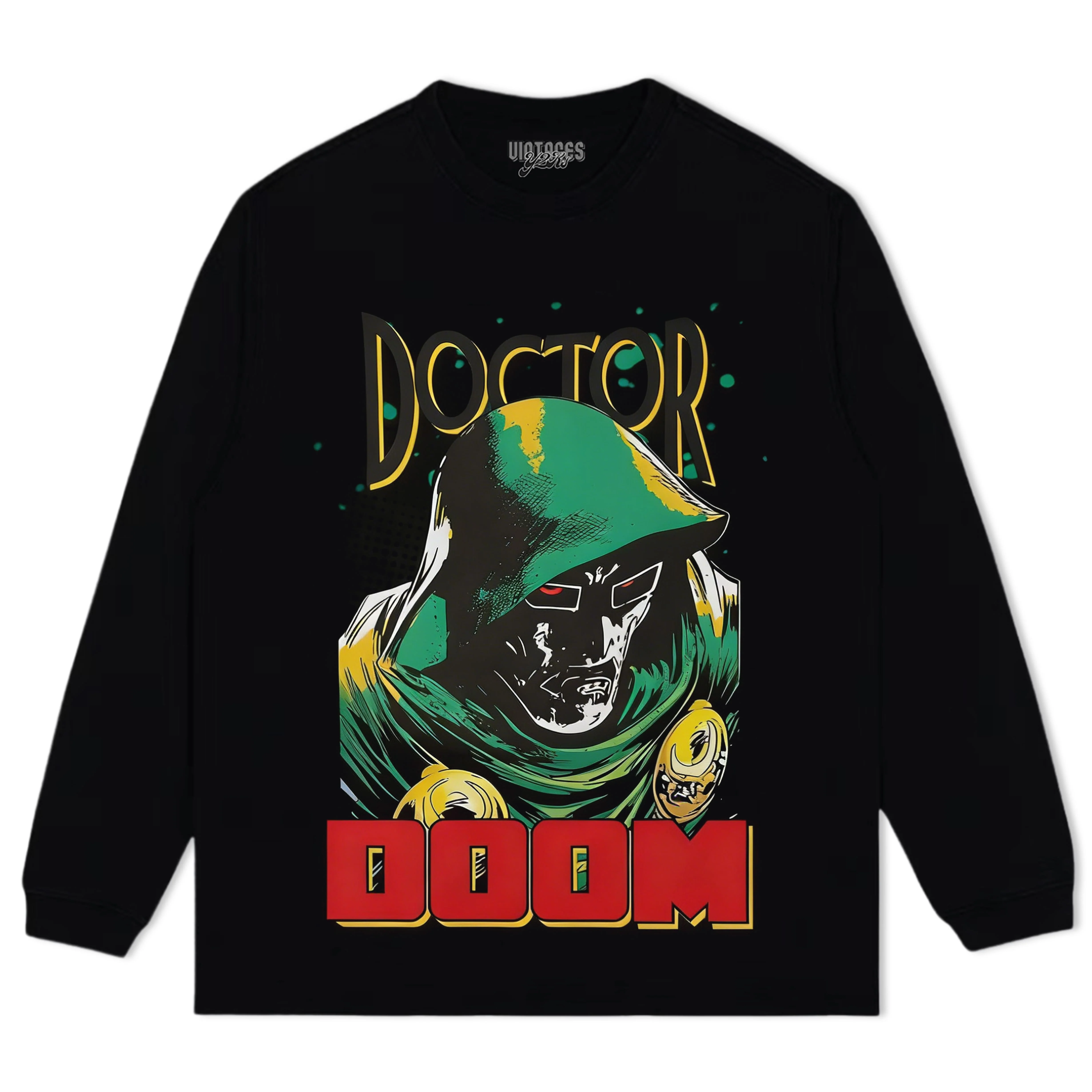 DOCTOR DOOM VINTAGE V3 TEE & LS & HOODIE - Image 3