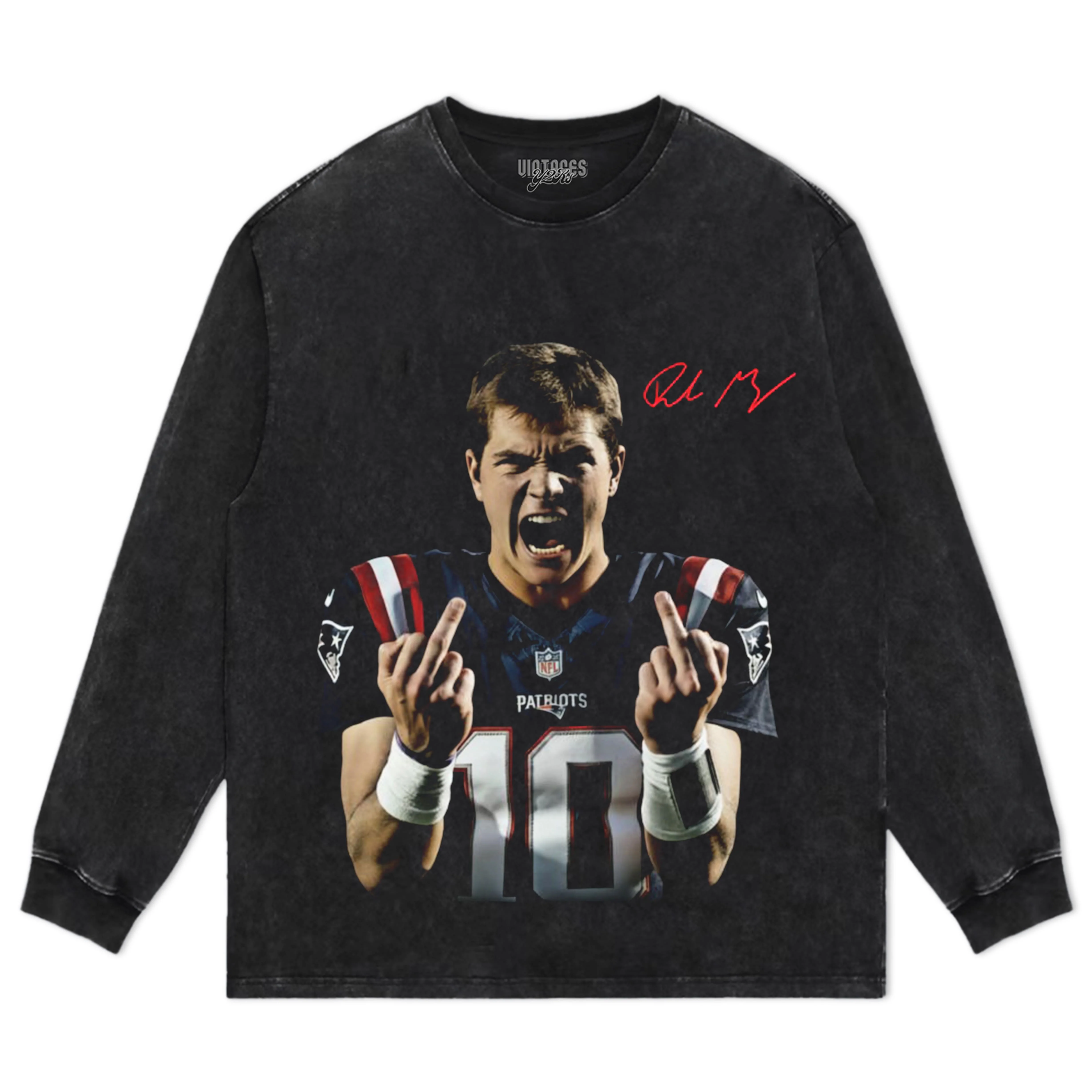 DRAKE MAYE MIDDLE FINGER VINTAGE TEE & LS & HOODIE - Image 4