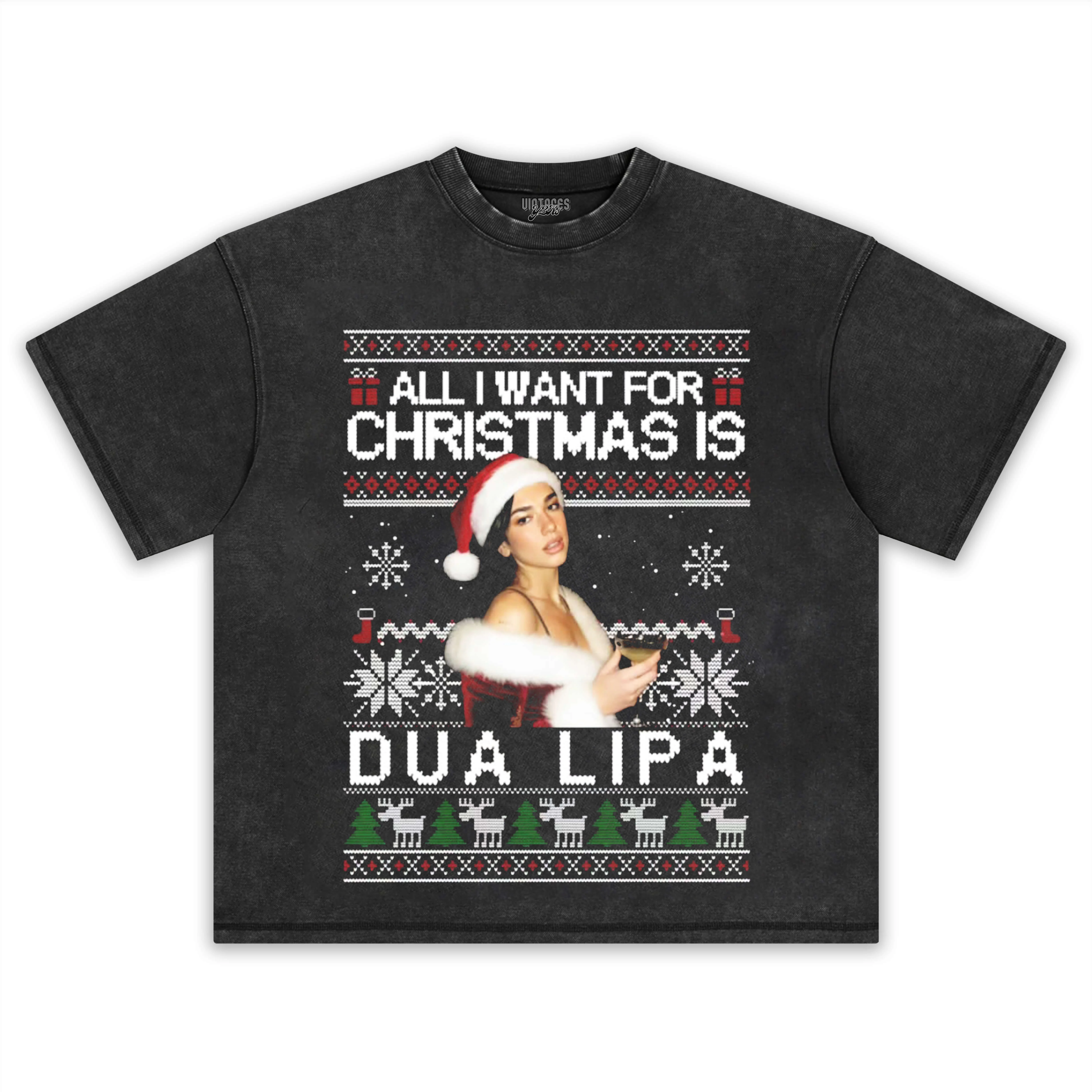 DUA LIPA CHRISTMAS STYLES TEE & LS & HOODIE - Image 7