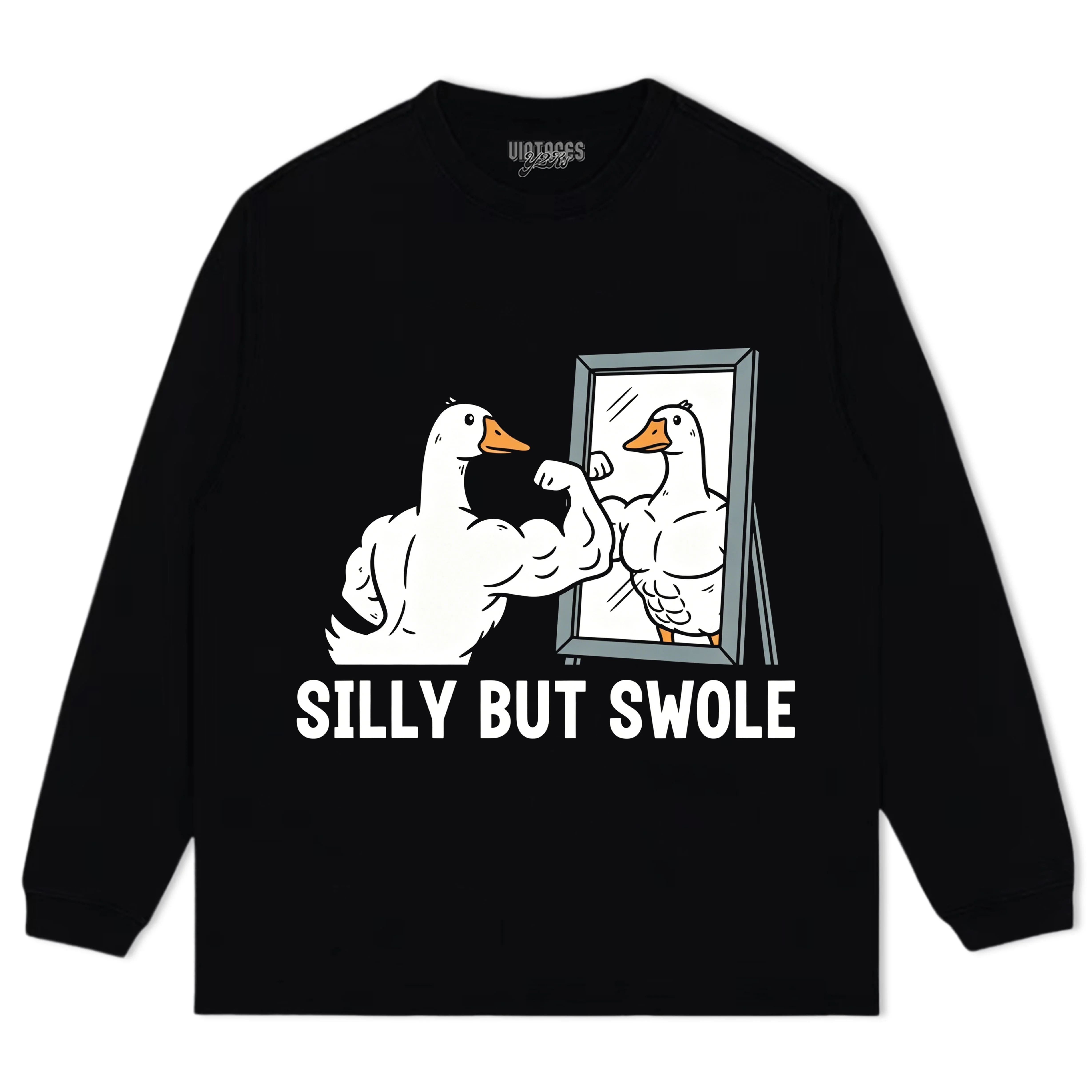 FUNNY SILLY BUT SWOLE GYM GOOSE TANK TOP & TEE & LONG SLEEVE & LAYERED LS & HOODIE - Image 5