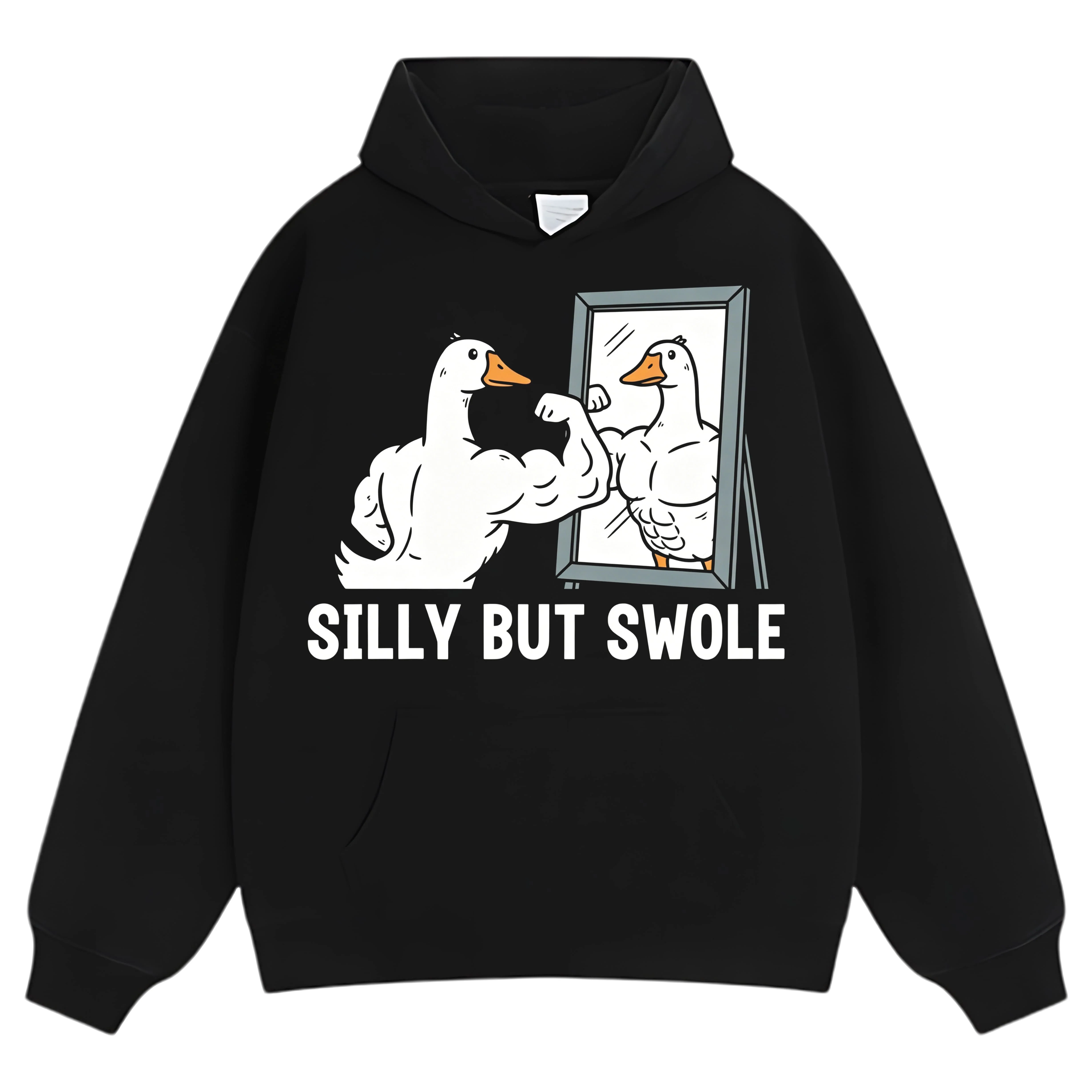 FUNNY SILLY BUT SWOLE GYM GOOSE TANK TOP & TEE & LONG SLEEVE & LAYERED LS & HOODIE - Image 7