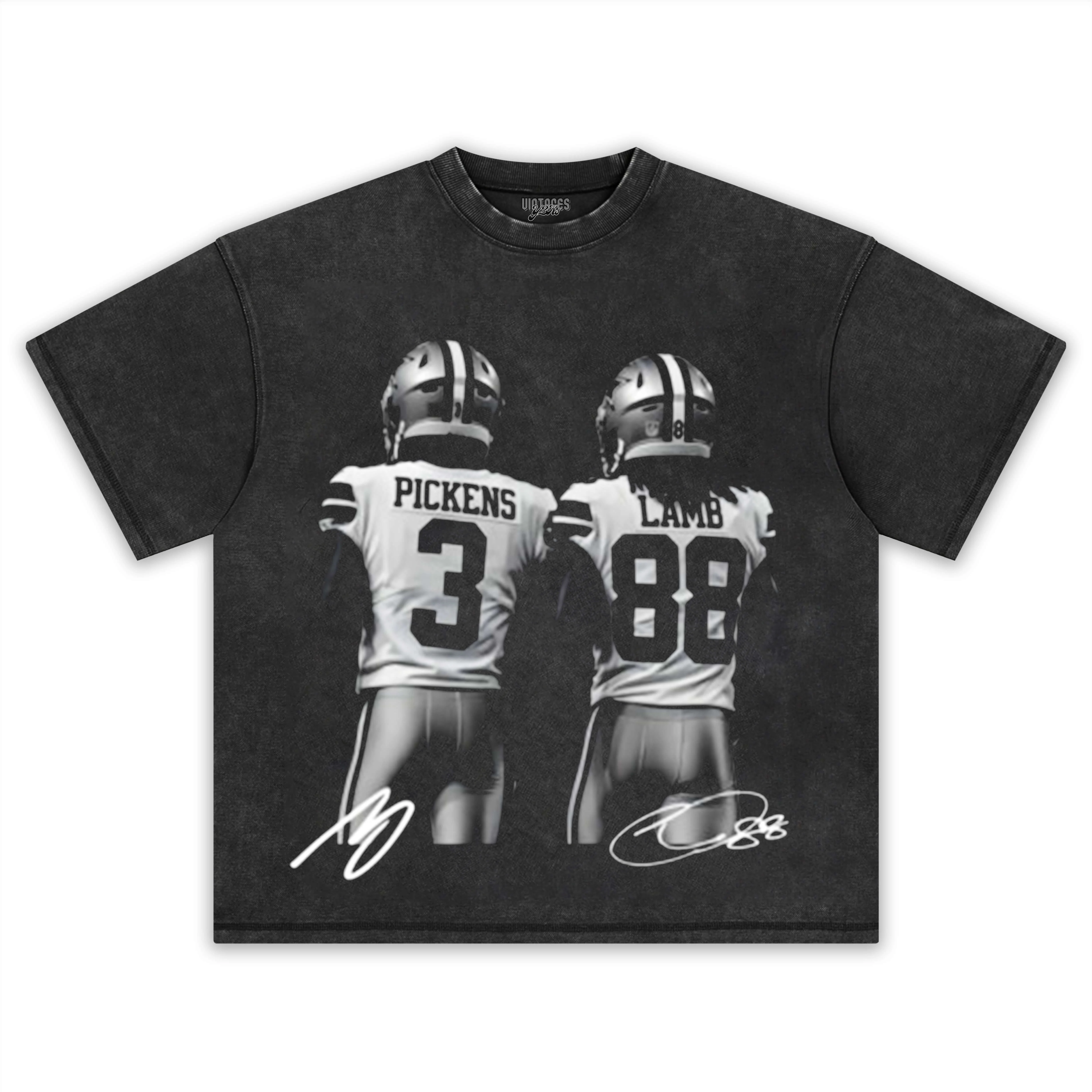 GEORGE PICKENS & CEEDEE LAMB VINTAGE TEE & LS & HOODIE - Image 2