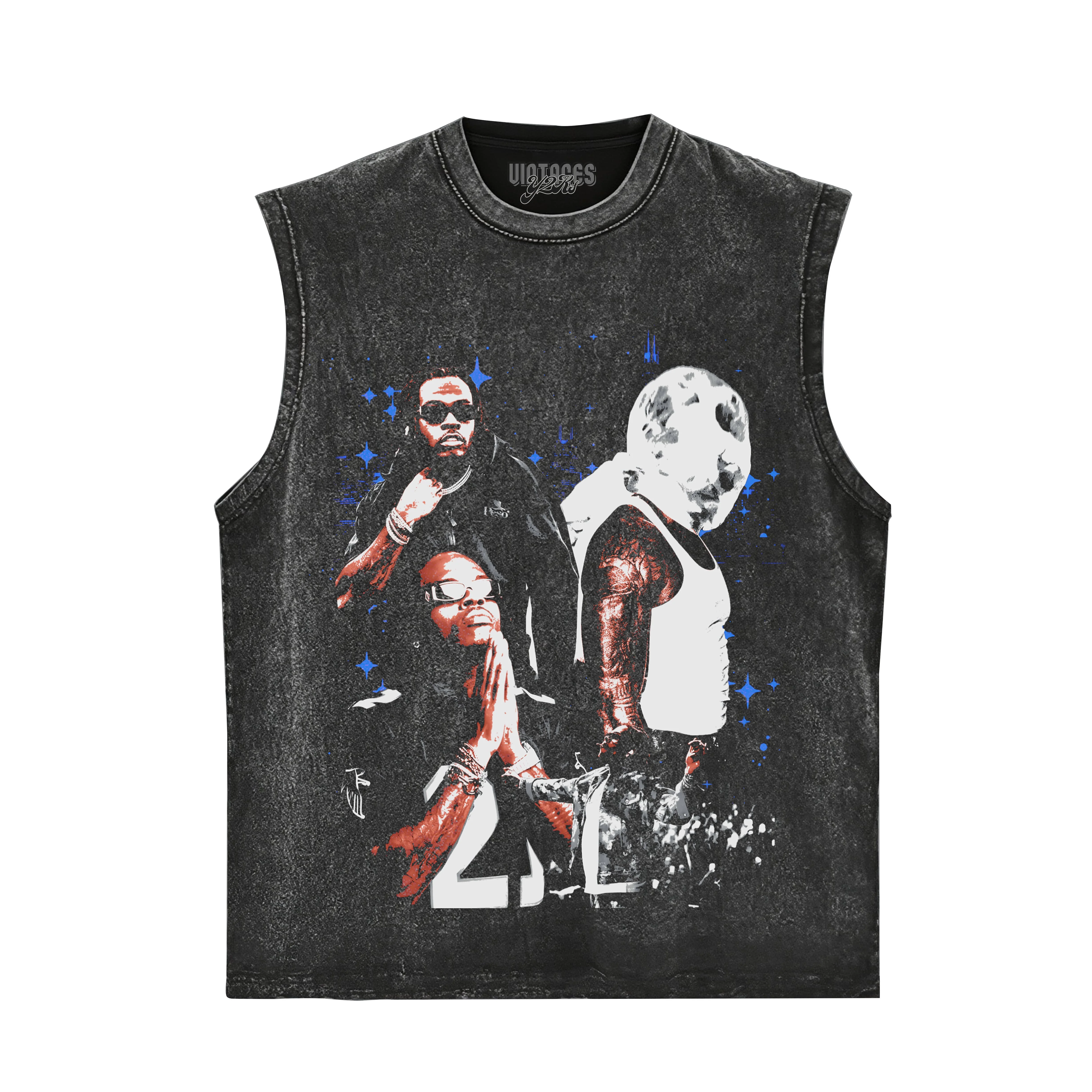 GUNNA ONE OF WUN GLOBE VINTAGE TANK TOP & TEE & LONG SLEEVE & LAYERED LS & HOODIE - Image 5