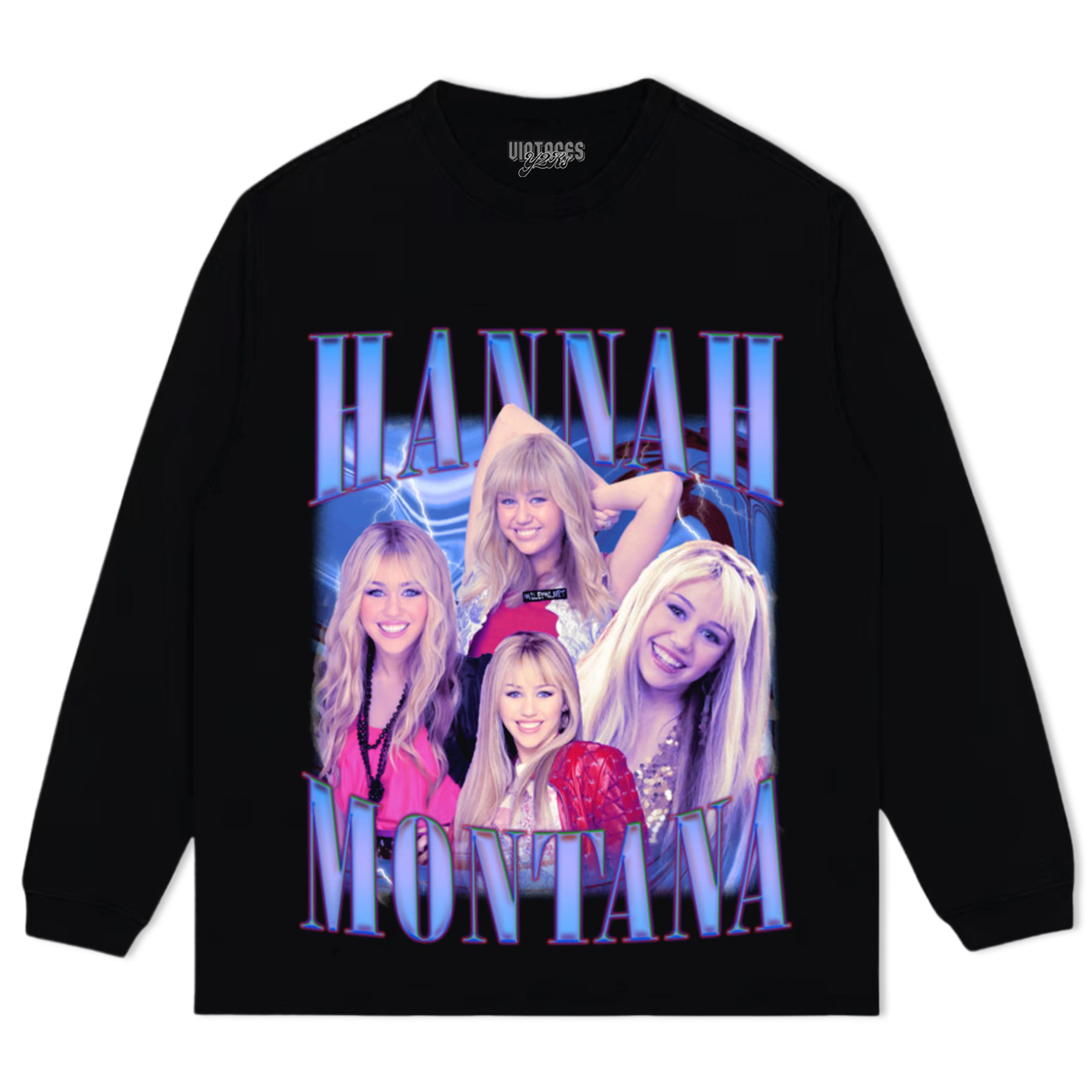 HANNAH MONTANA - VINTAGE 90S RETRO STYLE V2 TEE & LS & HOODIE - Image 5