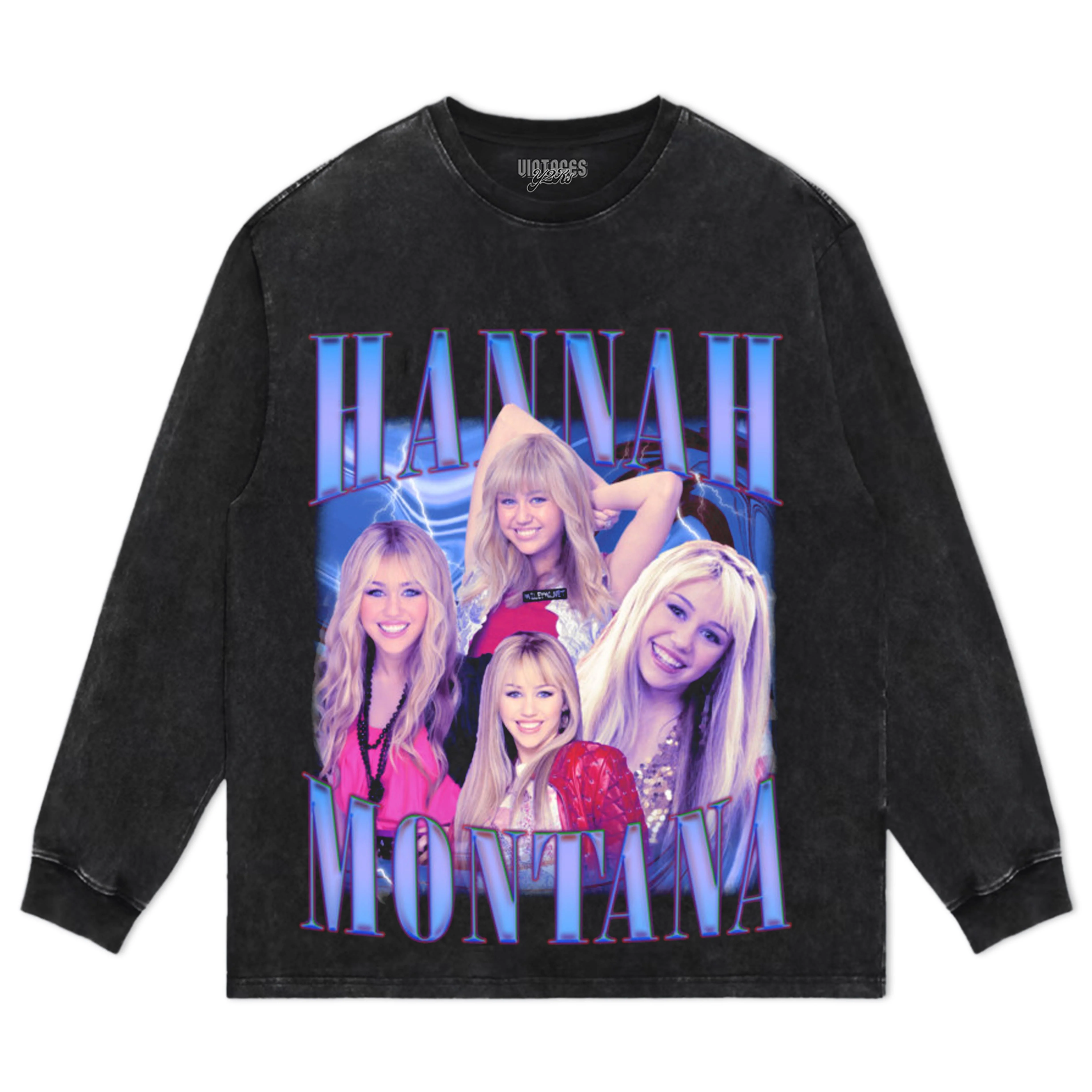 HANNAH MONTANA - VINTAGE 90S RETRO STYLE V2 TEE & LS & HOODIE - Image 6