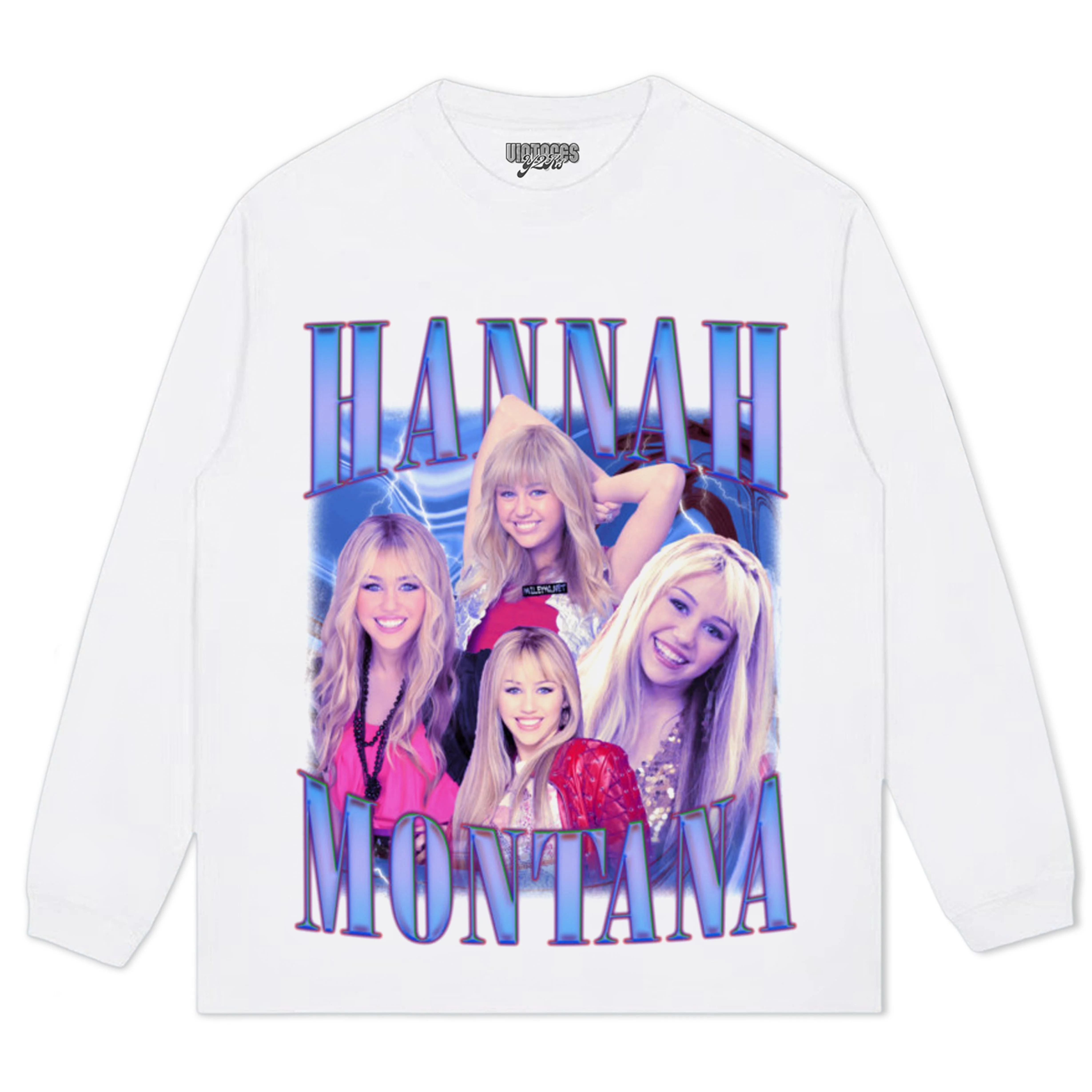 HANNAH MONTANA - VINTAGE 90S RETRO STYLE V2 TEE & LS & HOODIE - Image 7