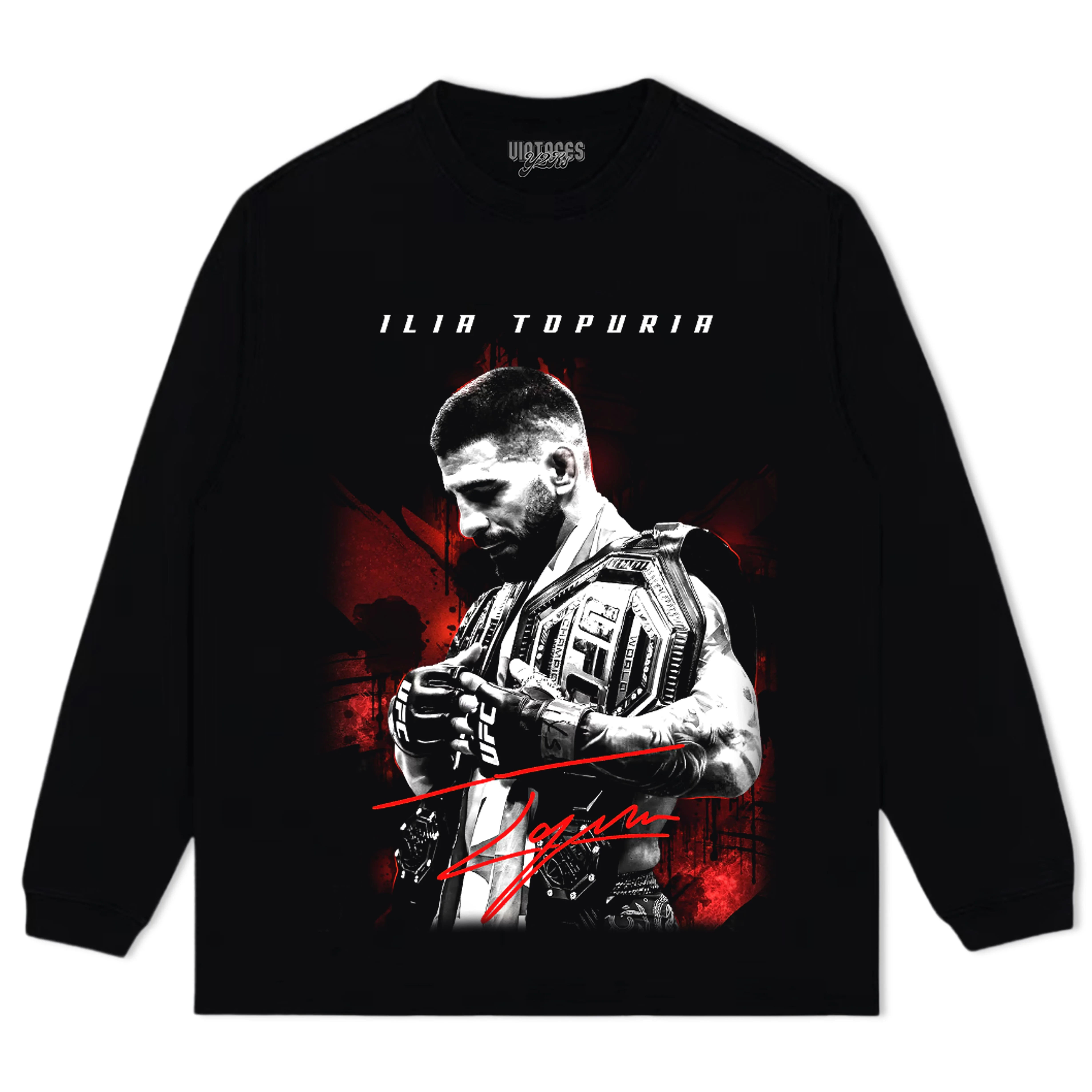 ILIA TOPURIA UFC CHAMPION TANK TOP & TEE & LONG SLEEVE & LAYERED LS & HOODIE - Image 5