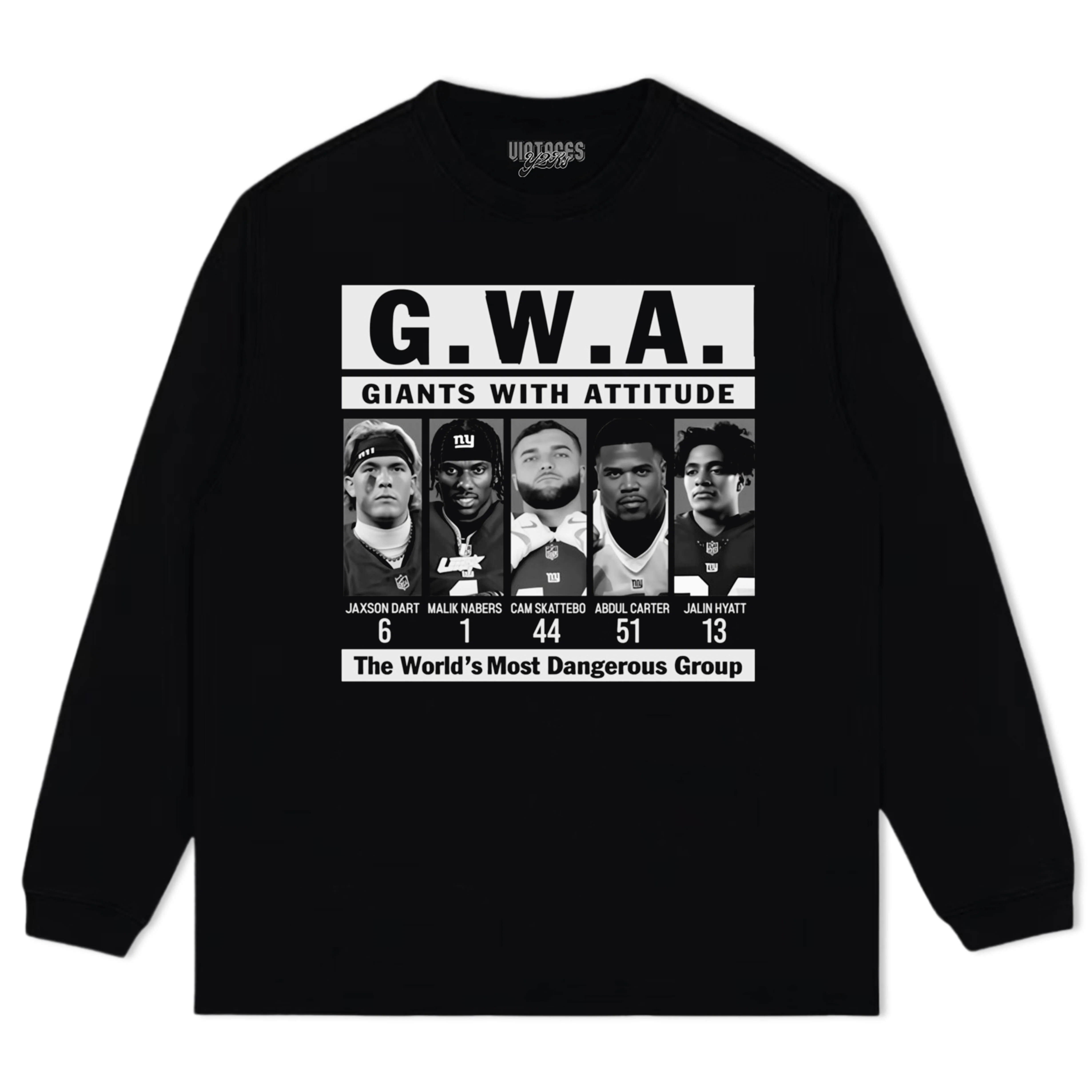 JAXSON DART & MALIK NABERS & CAM SKATTEBO & ABDUL CARTER & JALIN HYATT GWA TEE & LS & HOODIE - Image 8