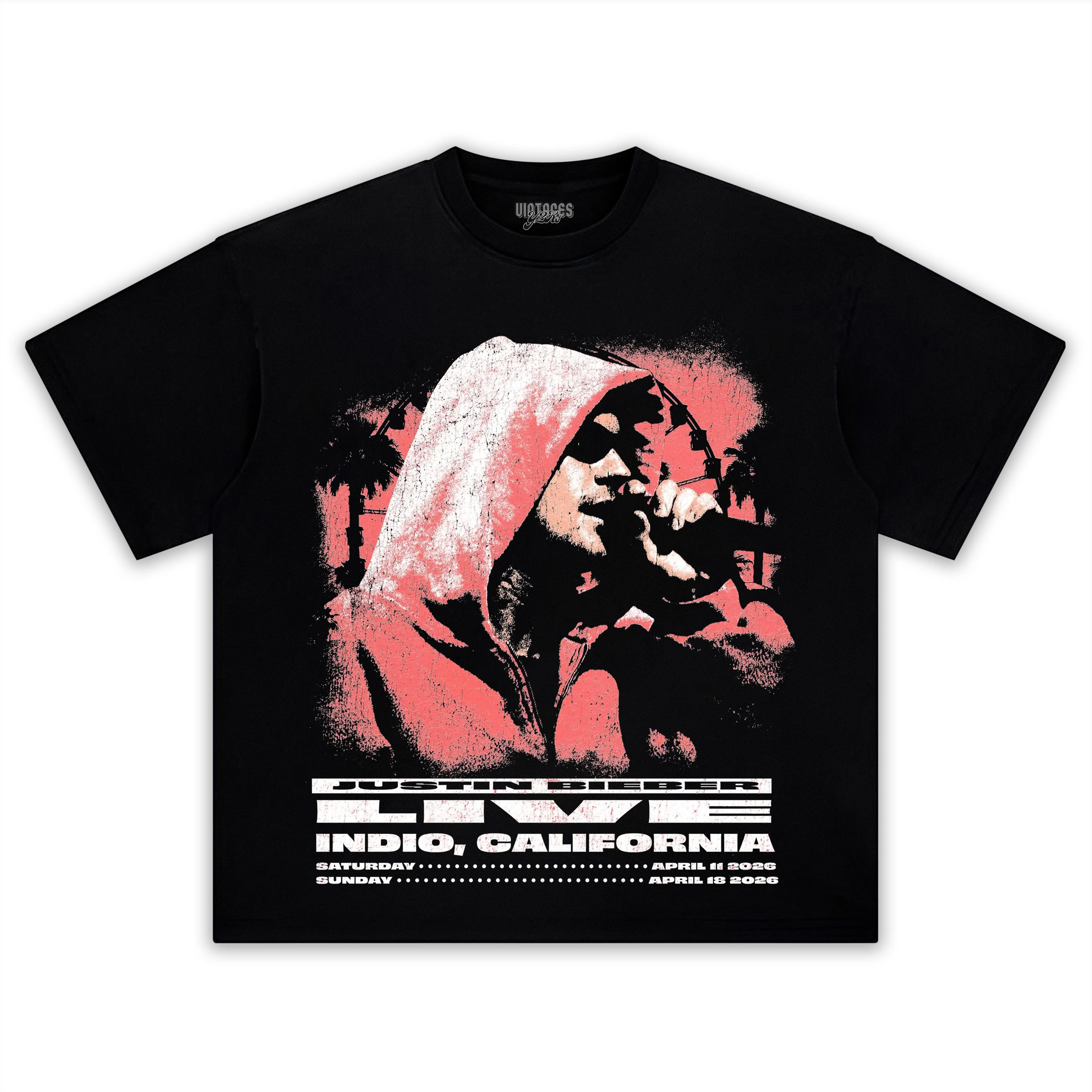 JUSTIN BIEBER 2026 COACHELLA 2 TANK TOP & TEE & LONG SLEEVE & LAYERED LS & HOODIE