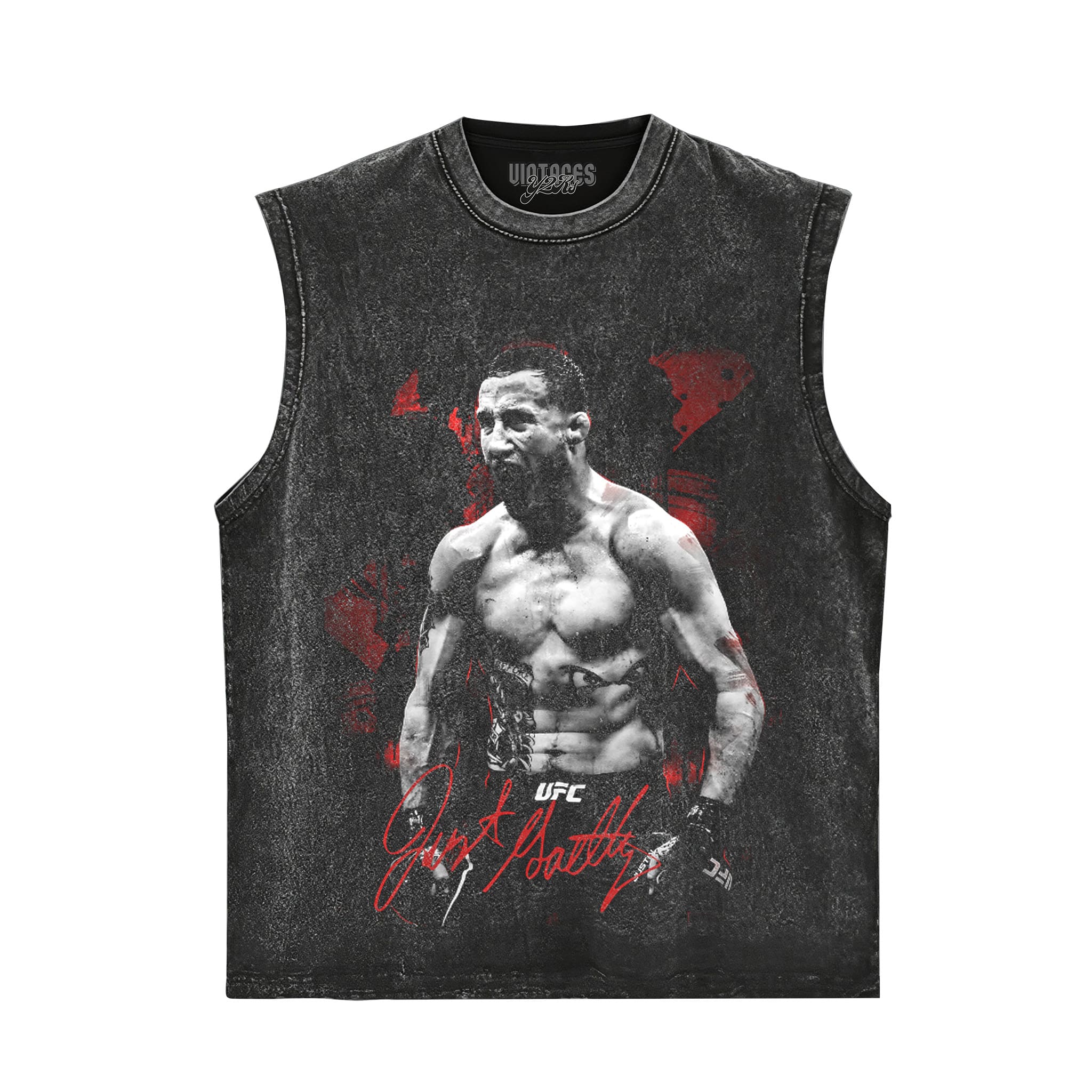 JUSTIN GAETHJE UFC FIGHTER 2026 V2 TANK TOP & TEE & LONG SLEEVE & LAYERED LS & HOODIE - Image 3