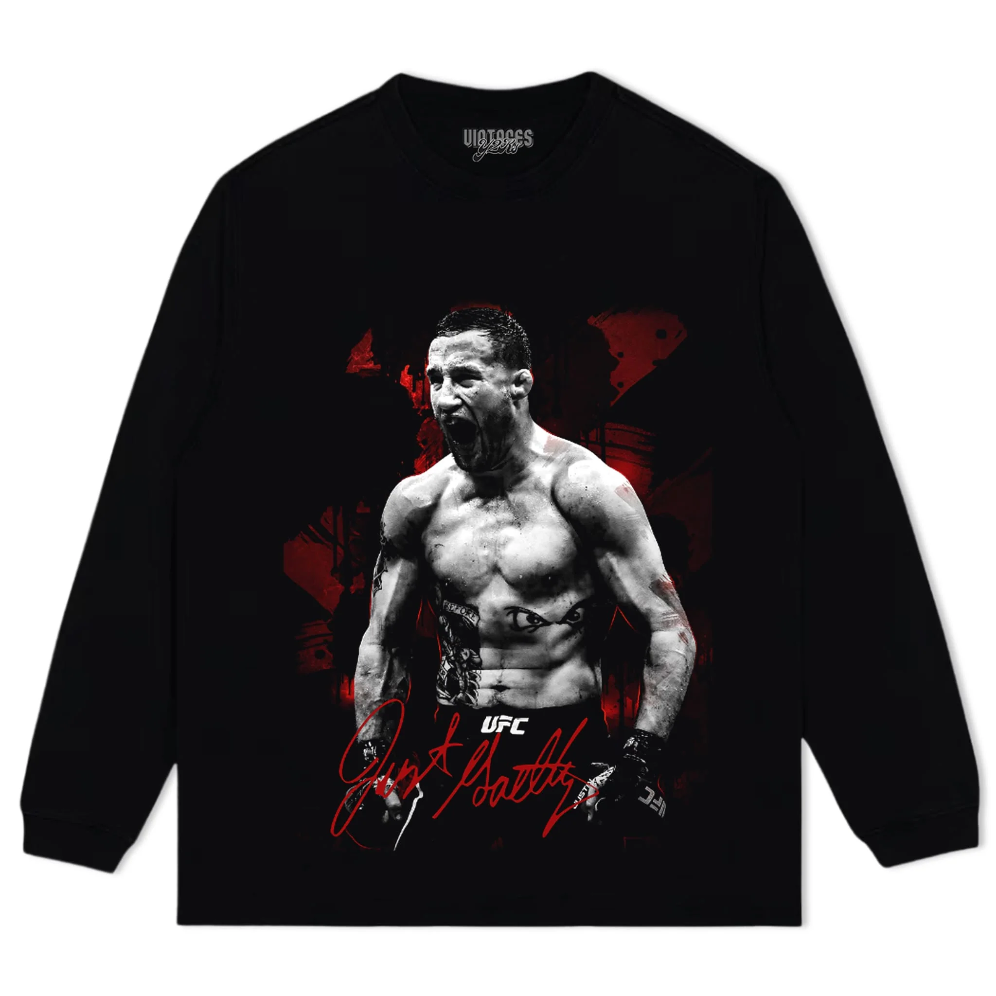 JUSTIN GAETHJE UFC FIGHTER 2026 V2 TANK TOP & TEE & LONG SLEEVE & LAYERED LS & HOODIE - Image 5