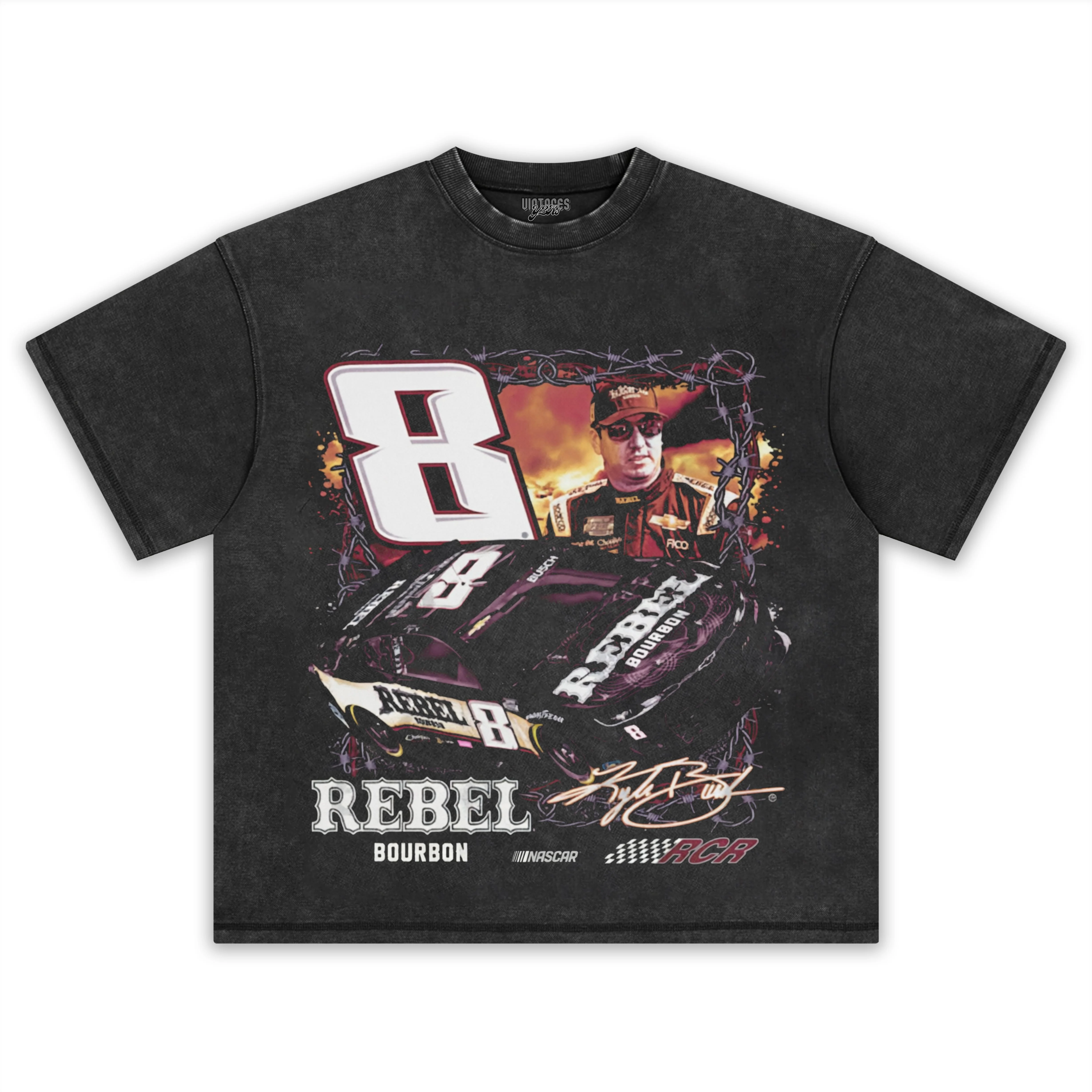 KYLE BUSCH REBEL BOURBON TANK TOP & TEE & LONG SLEEVE & LAYERED LS & HOODIE - Image 2