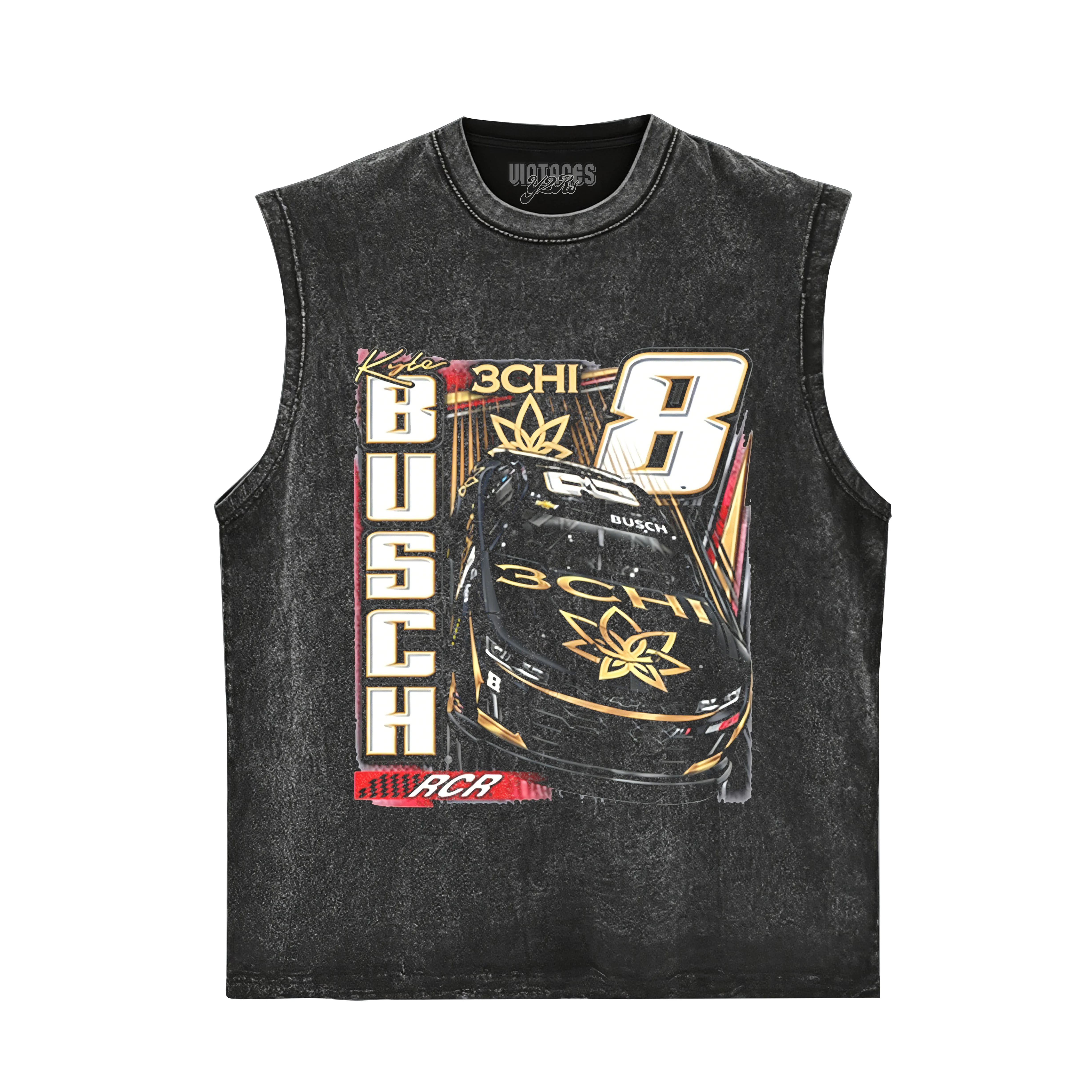 KYLE BUSCH RICHARD RACING TEAM 3CHI TANK TOP & TEE & LONG SLEEVE & LAYERED LS & HOODIE - Image 3