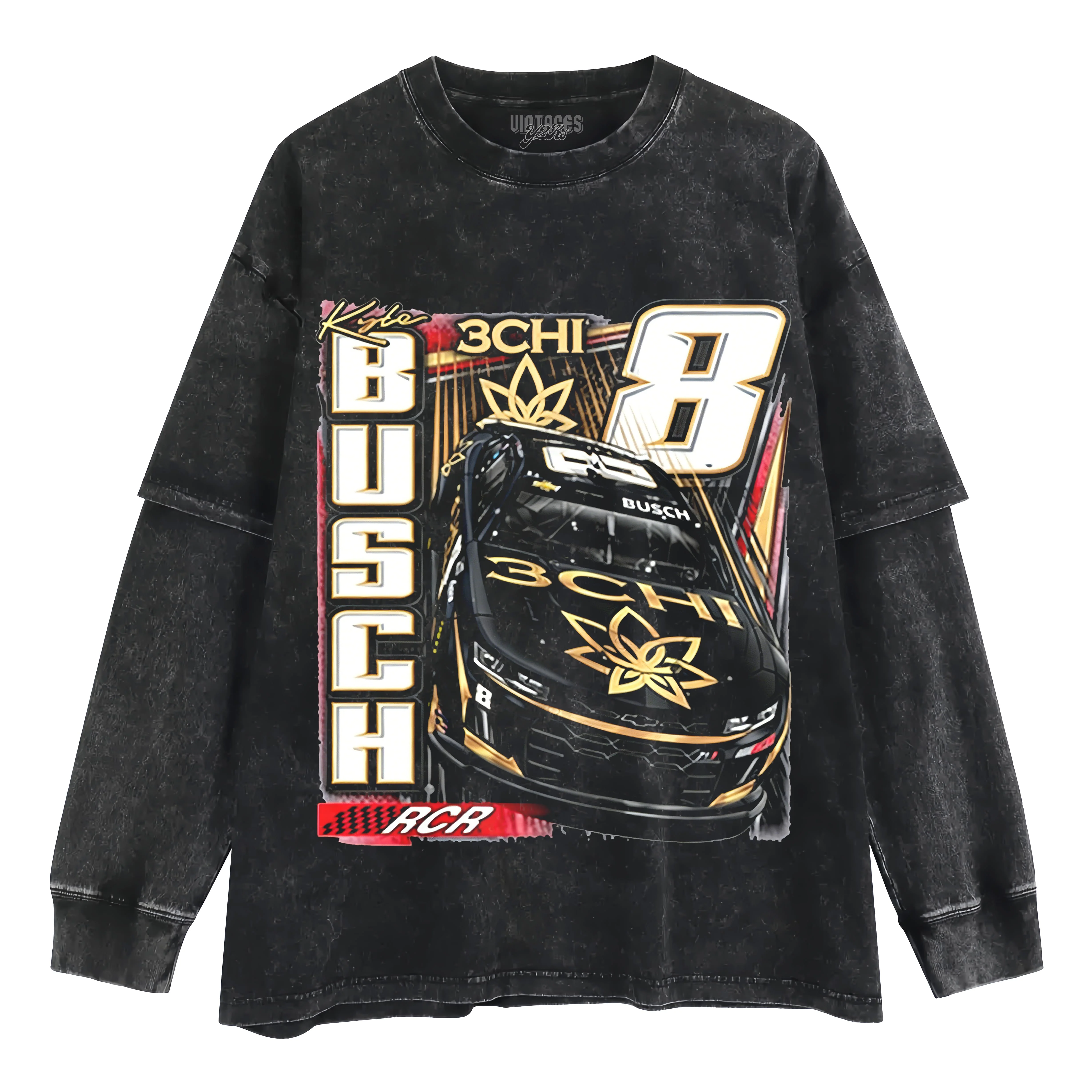 KYLE BUSCH RICHARD RACING TEAM 3CHI TANK TOP & TEE & LONG SLEEVE & LAYERED LS & HOODIE - Image 4