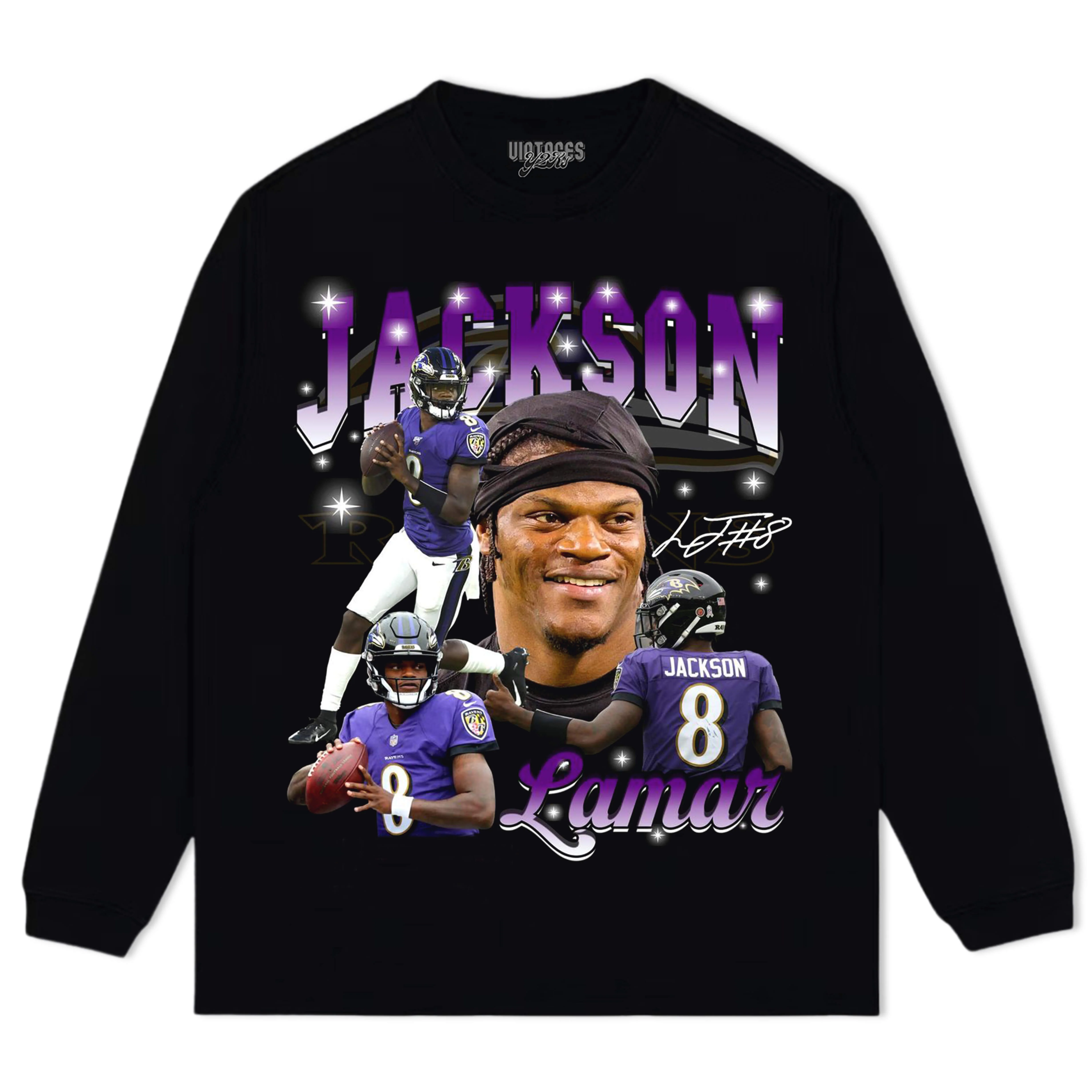 LAMAR JACKSON VINTAGE V2 TEE & LS & HOODIE - Image 3