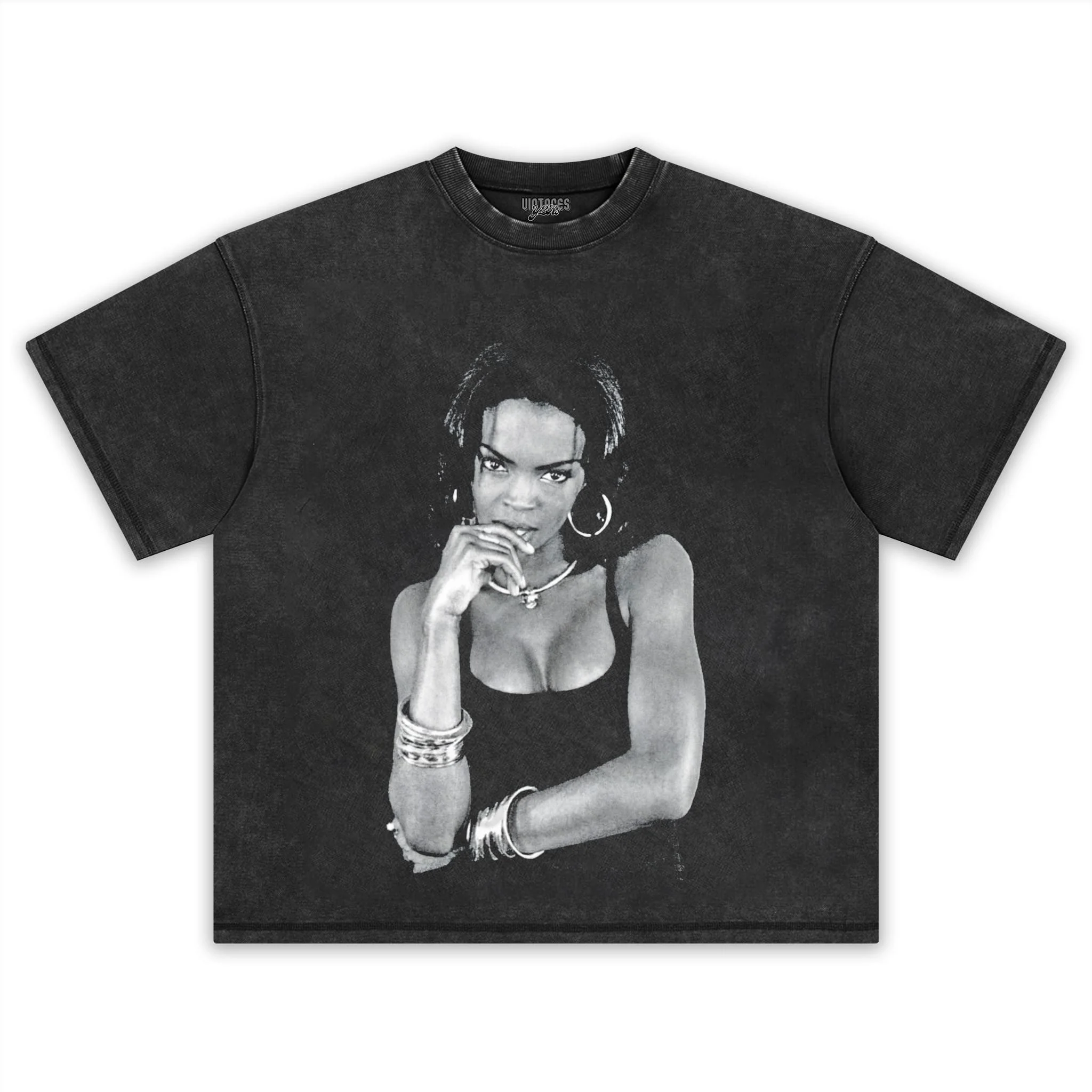 LAURYN HILL 80S 90S VINTAGE LOOK TANK TOP & TEE & LONG SLEEVE & LAYERED LS & HOODIE - Image 2