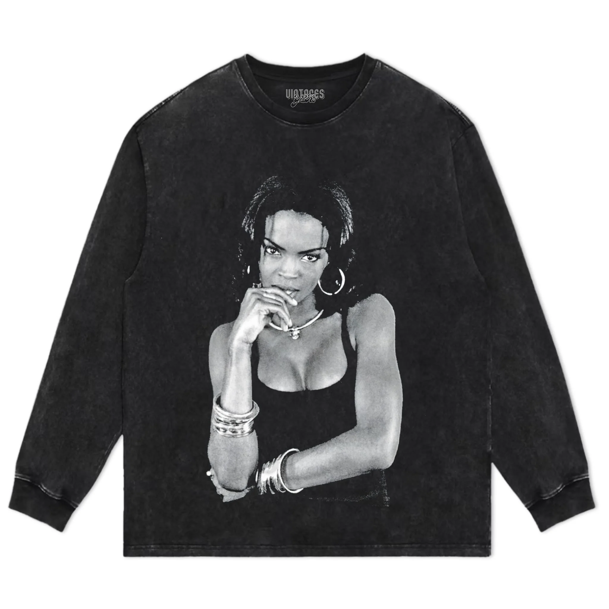 LAURYN HILL 80S 90S VINTAGE LOOK TANK TOP & TEE & LONG SLEEVE & LAYERED LS & HOODIE - Image 6