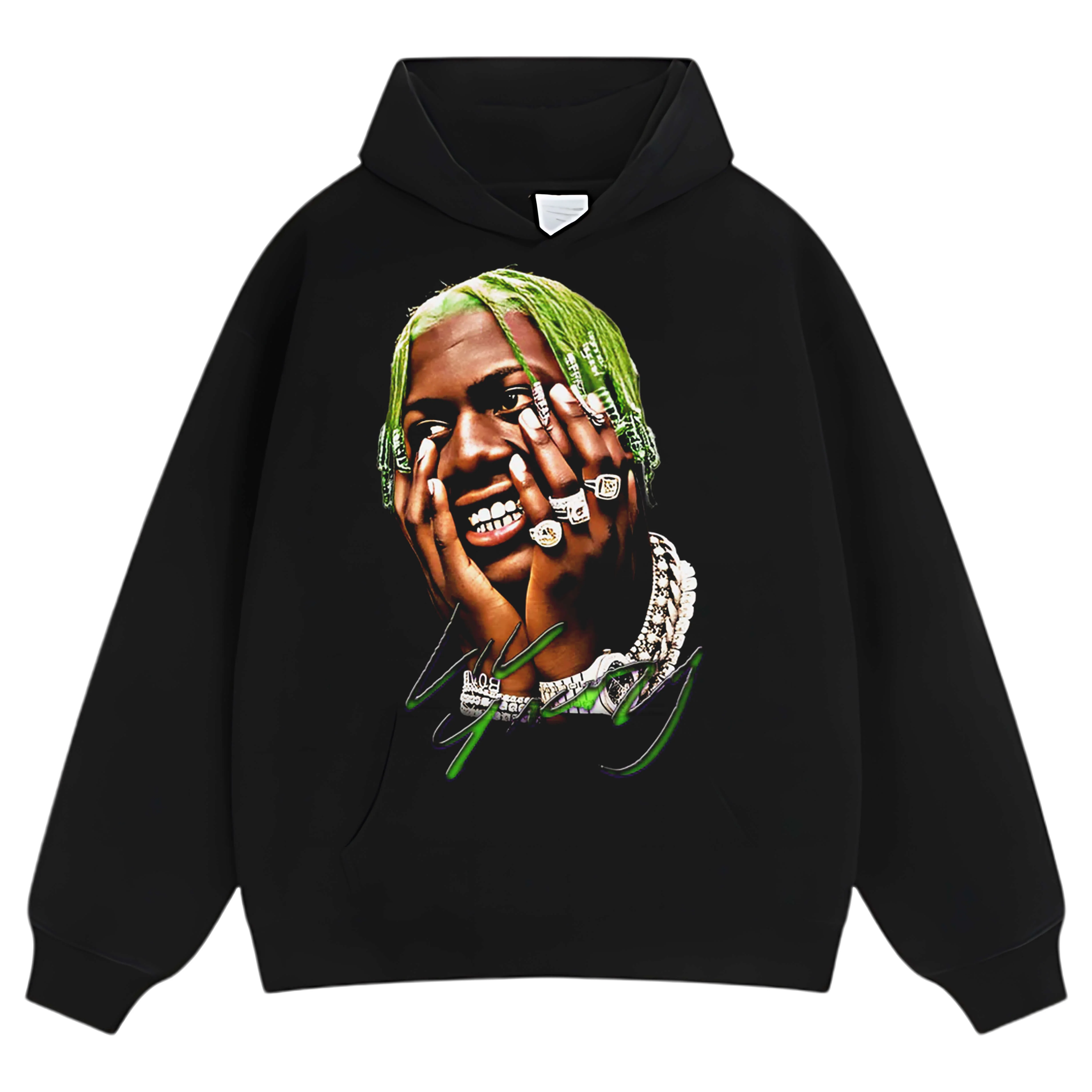 LIL YATCHY GREEN FACE TEE & LS & HOODIE - Image 10