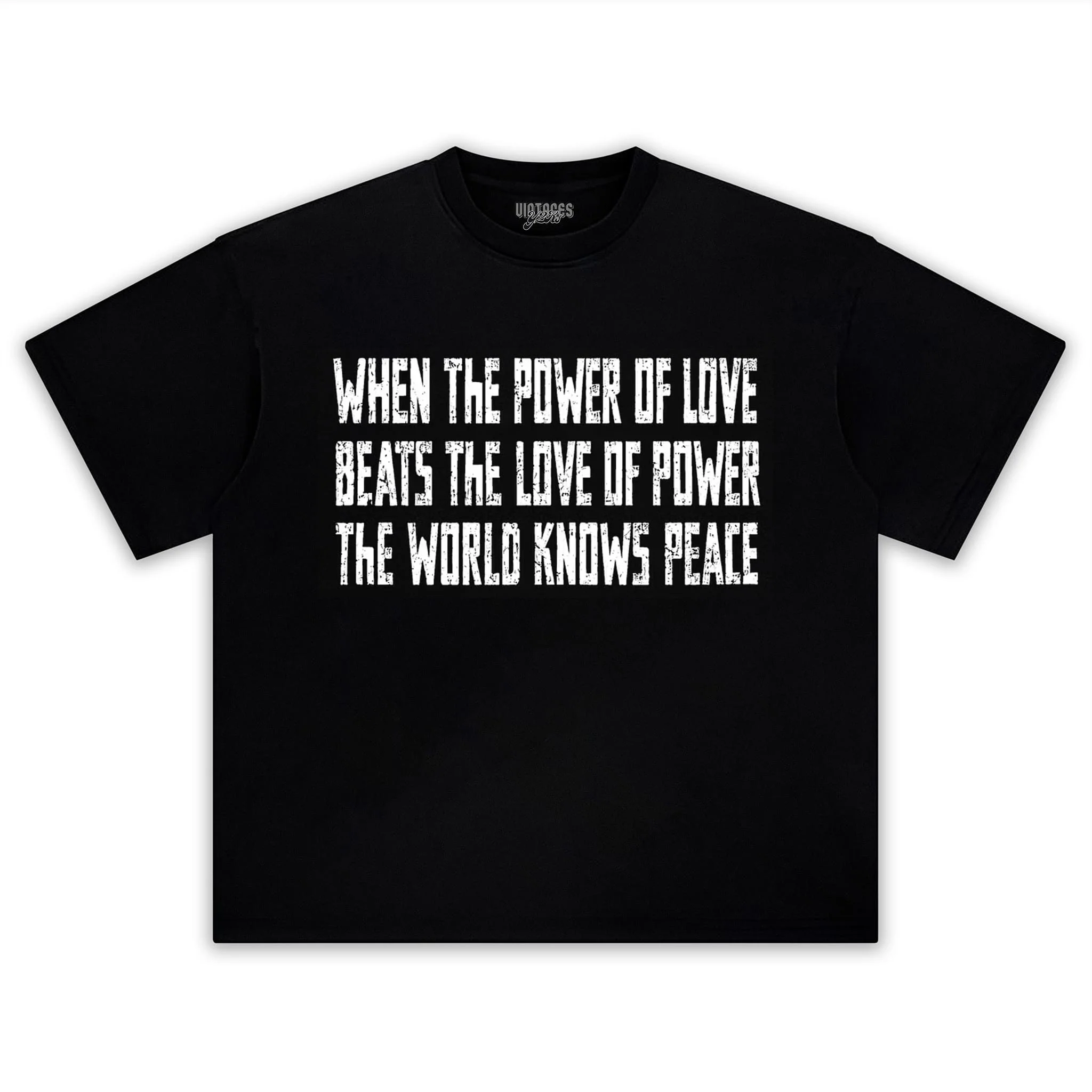 LOVE OVER POWER WORLD PEACE V2 TANK TOP & TEE & LONG SLEEVE & LAYERED LS & HOODIE