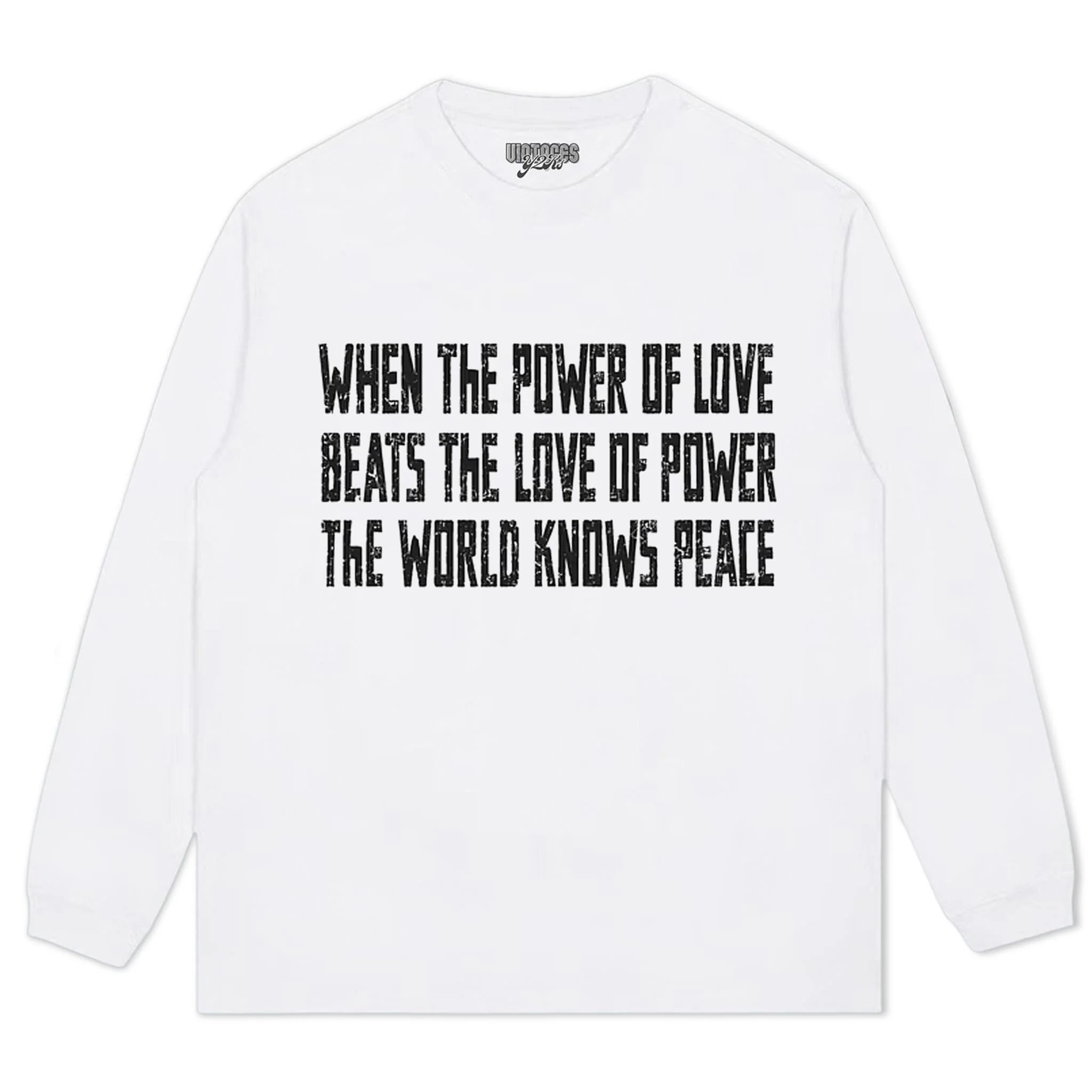 LOVE OVER POWER WORLD PEACE V2 TANK TOP & TEE & LONG SLEEVE & LAYERED LS & HOODIE - Image 10